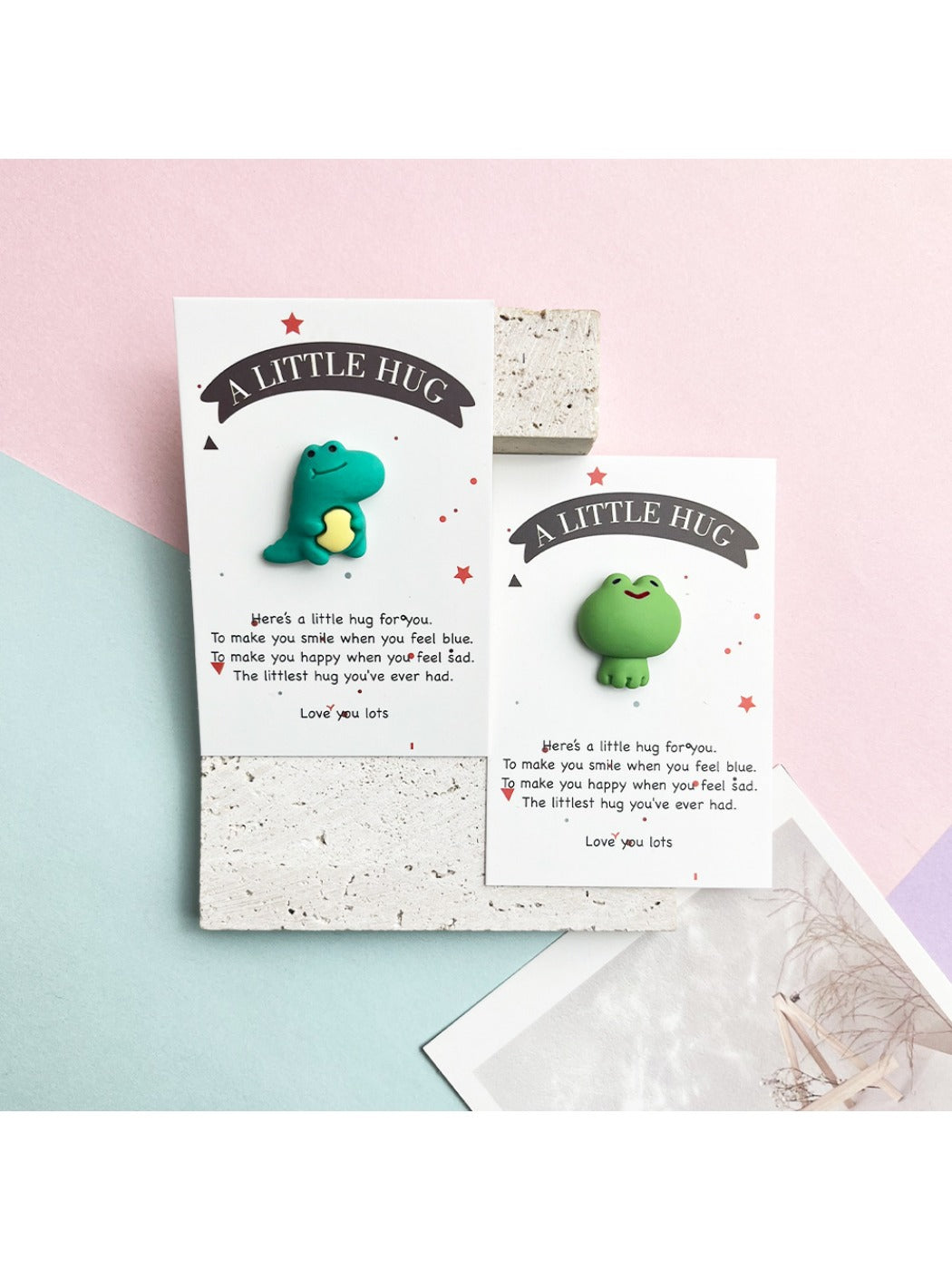Taphug - Pocket Hug Adorable Animal pocket hug card and keepsake token view 3