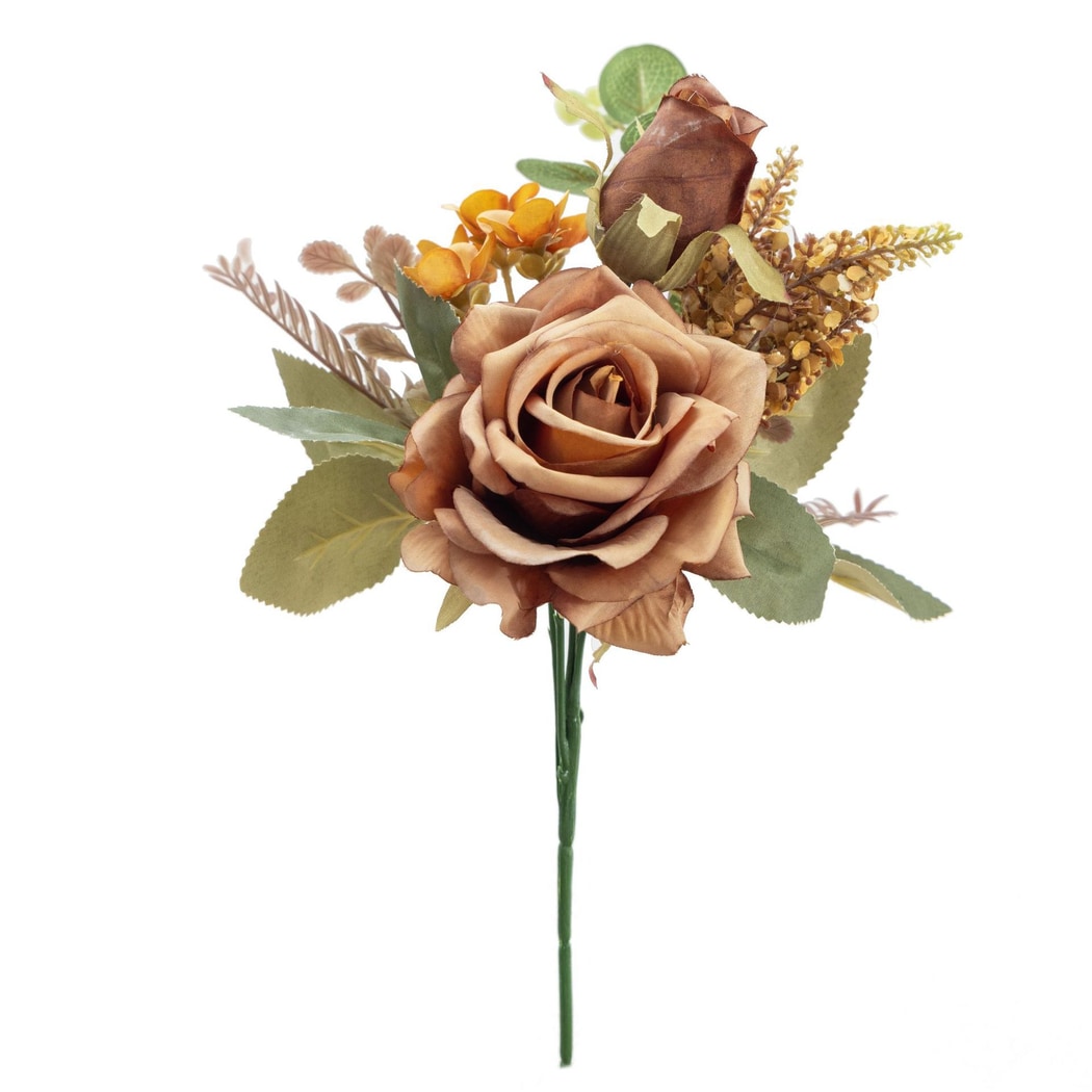 Roselle - Antique Layered Rose Artificial Flowers