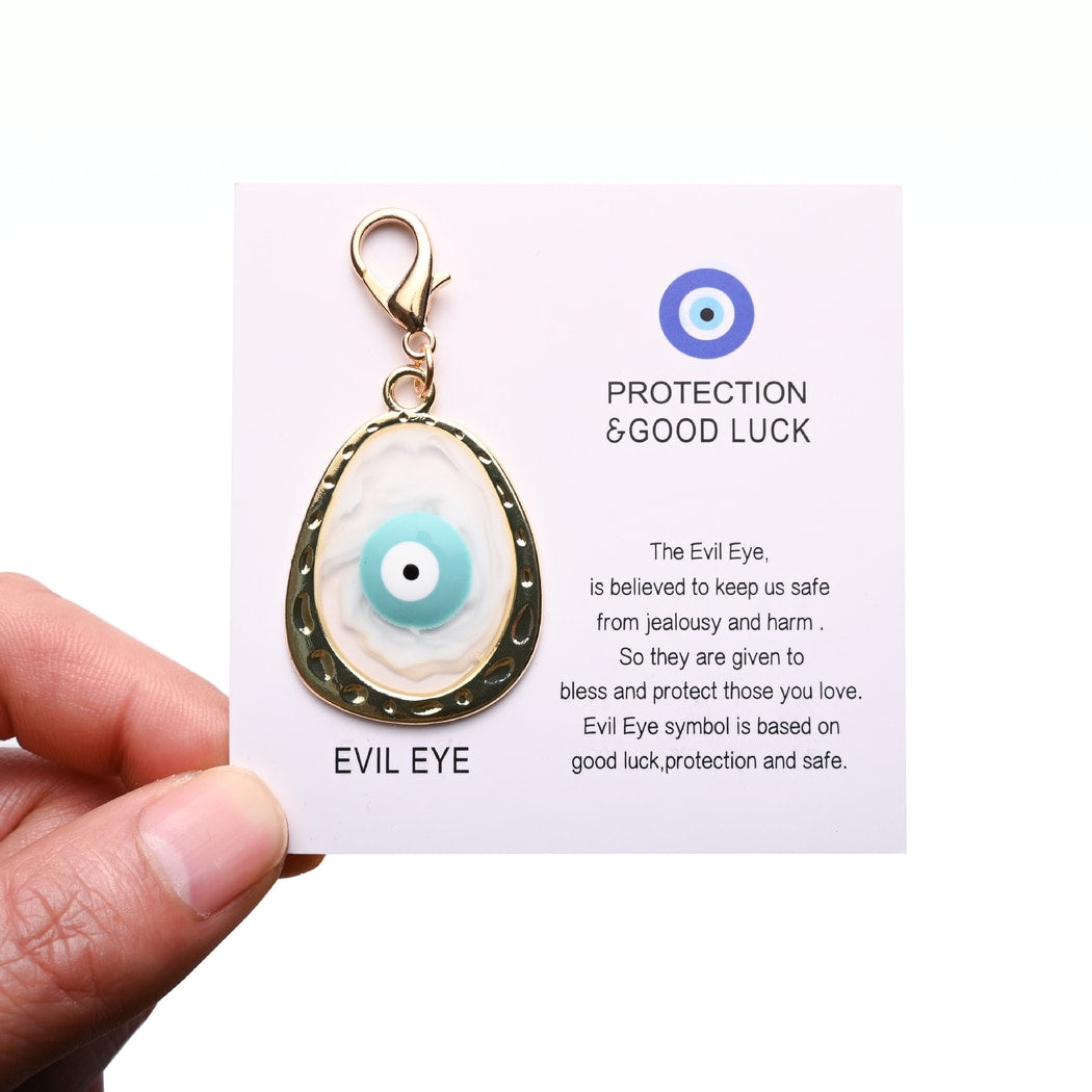 Taphug - Pocket Hug Blue Tone Evil Eye Keychain
