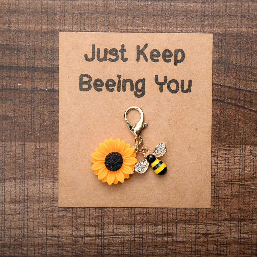 Taphug - Pocket Hug Simple Sunflower Accent Keychain