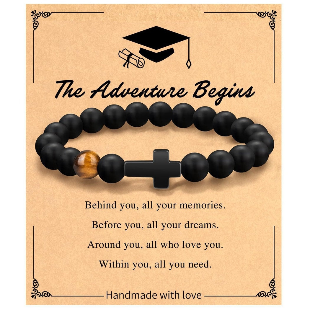 Emora - Simple Geometric Cross Beaded Bracelet