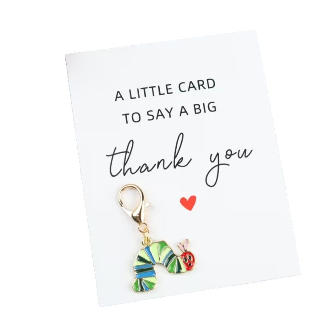 Taphug - Pocket Hug Colorful Caterpillar Charm Keychain