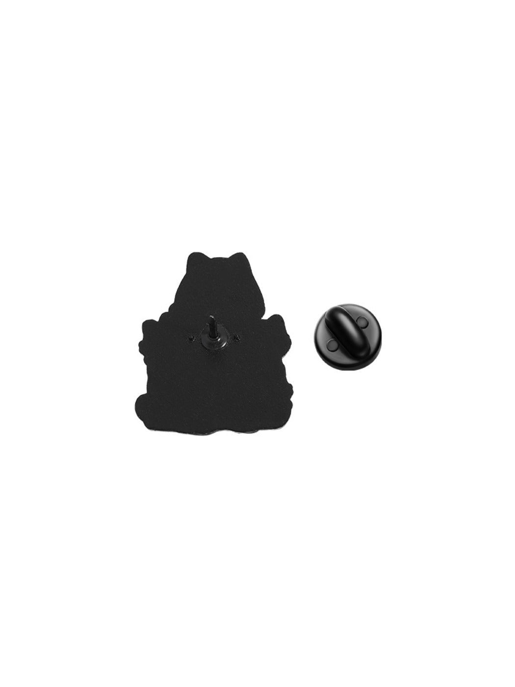 Pinori - Cute Cat And Girl Brooch