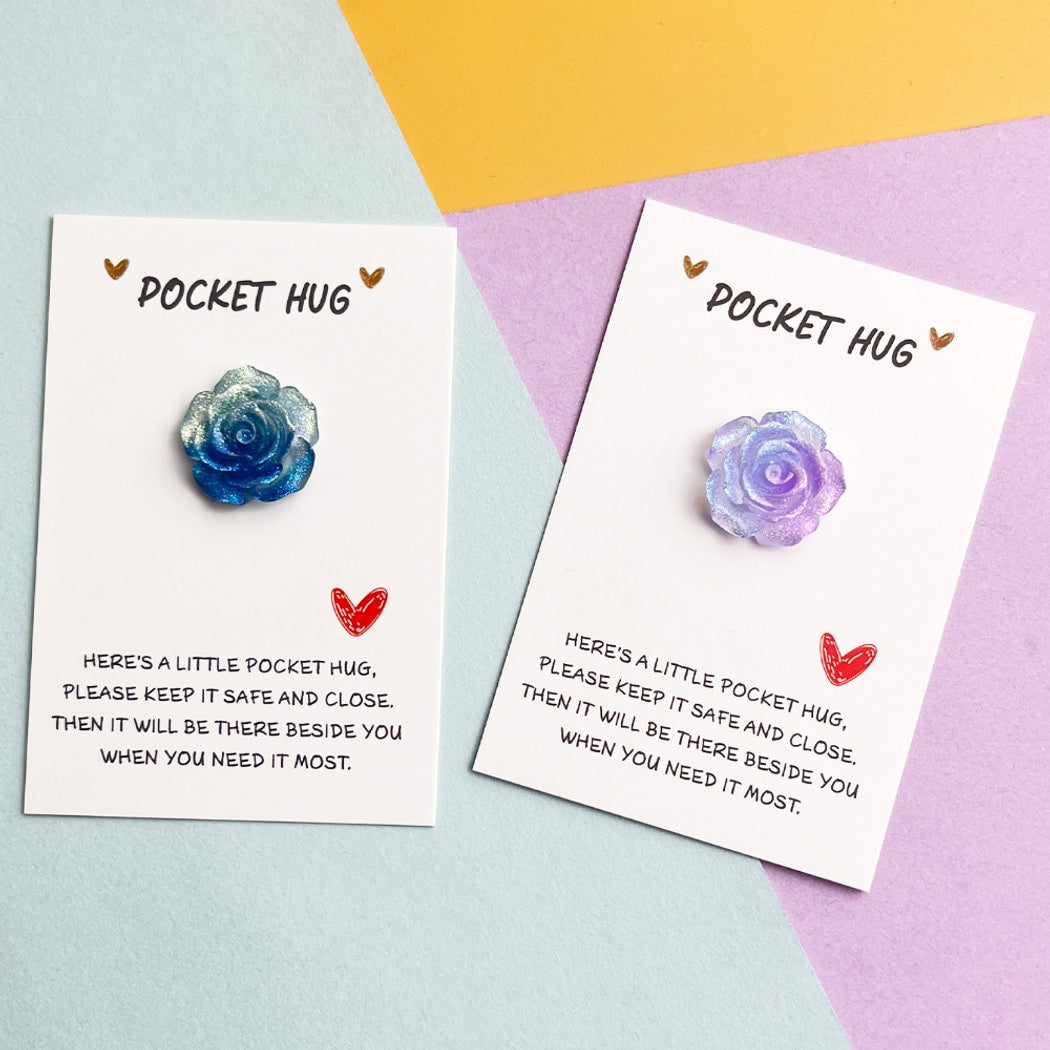 Taphug - Pocket Hug Gradient Glitter Rose Gift