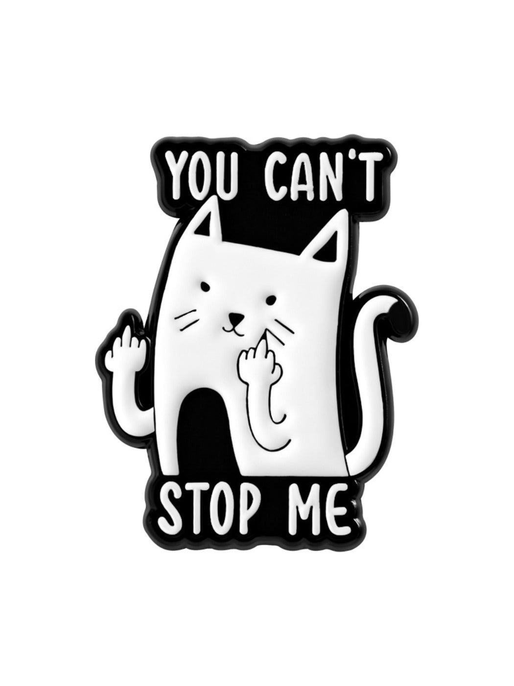 Pinori - Funny Cool Cat Brooch