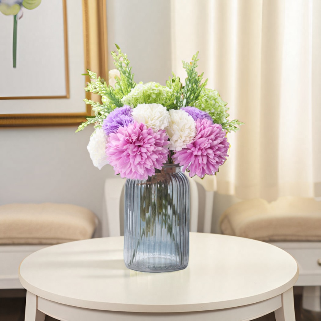 Roselle - Artificial Carnation and Chrysanthemum Bouquet