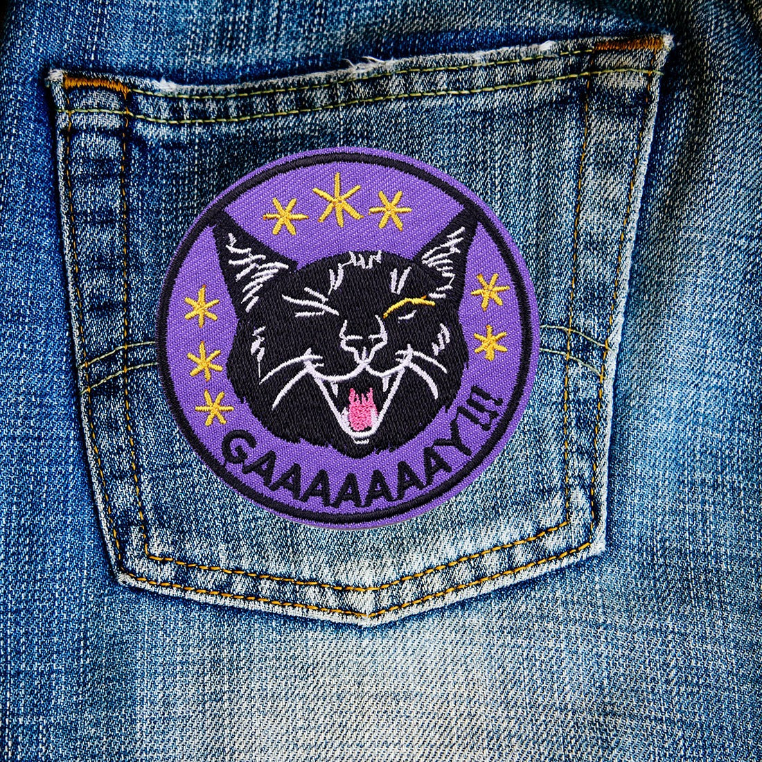 Pikkle | Fierce Pride Cat Iron-On Patch