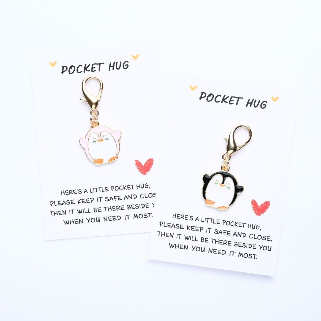 Taphug - Pocket Hug Penguin Charm Keychain