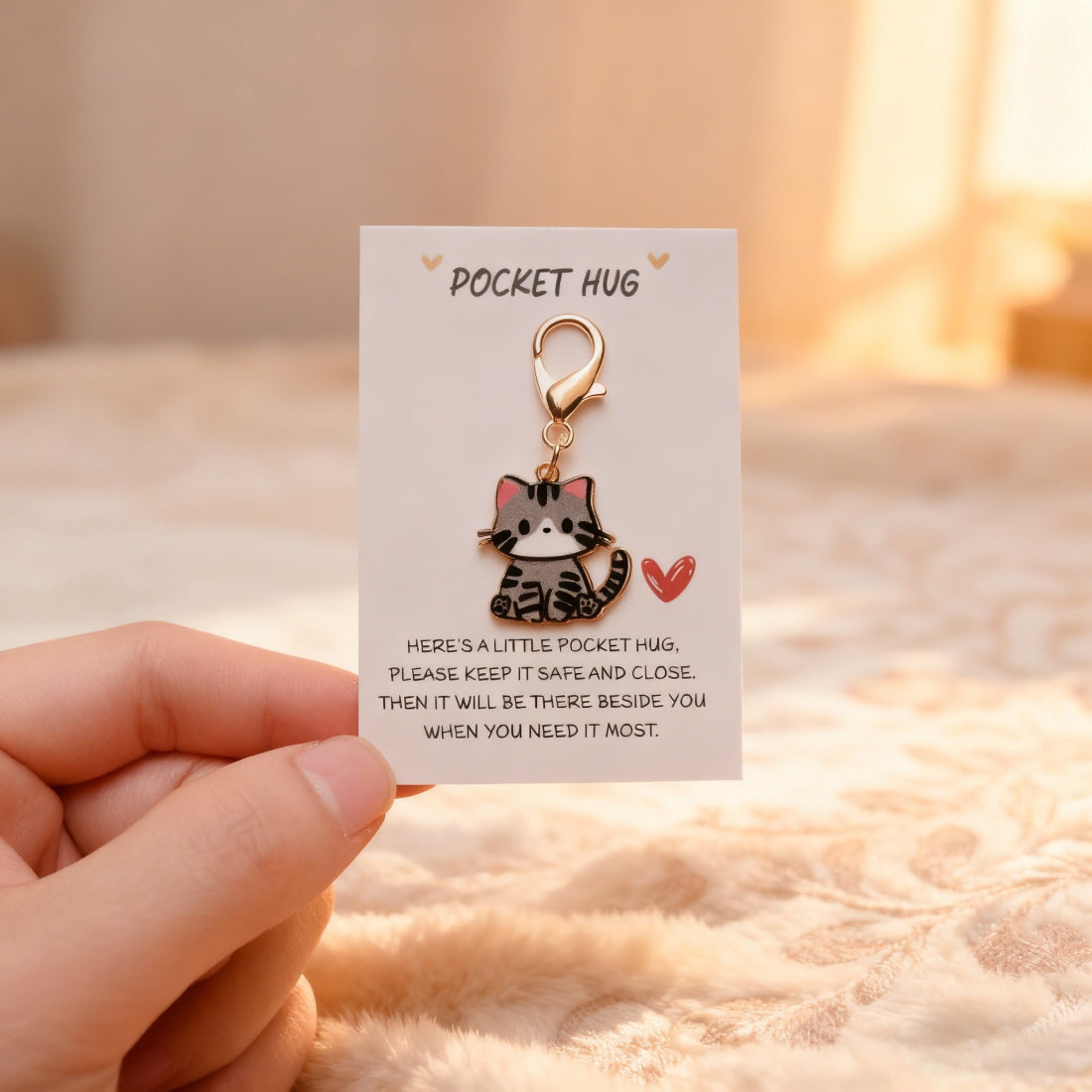 Taphug Kitten Charm Pocket Hug displayed with packaging box