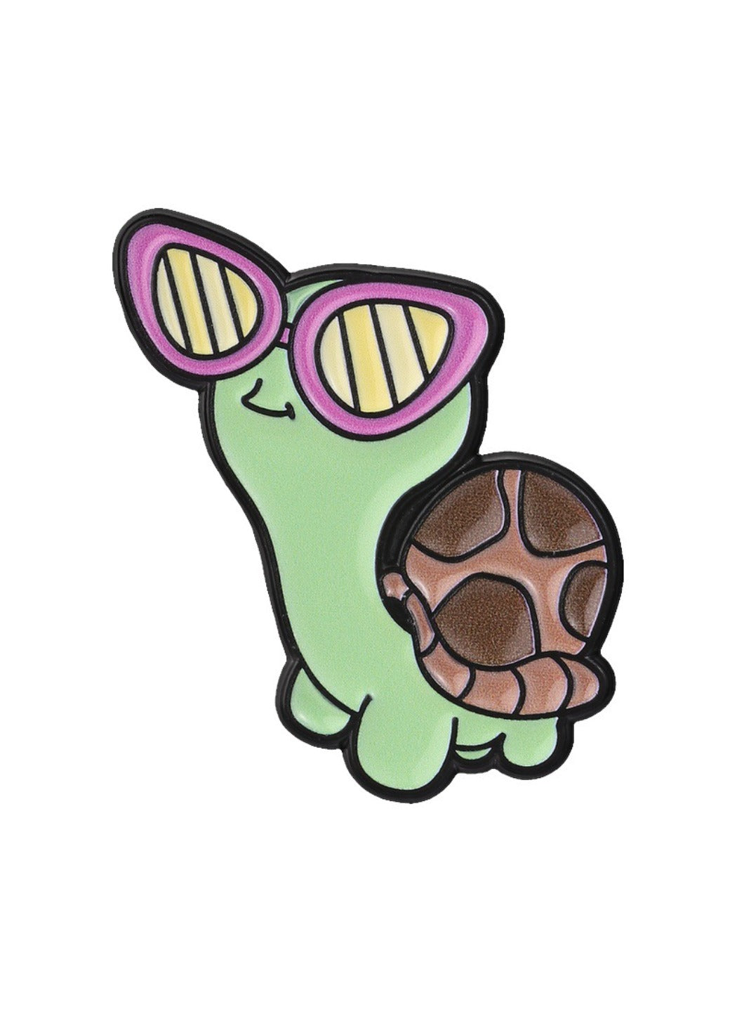 Pinori - Turtle Brooch Badge, Cute Cartoon Cool Turtle Pin
