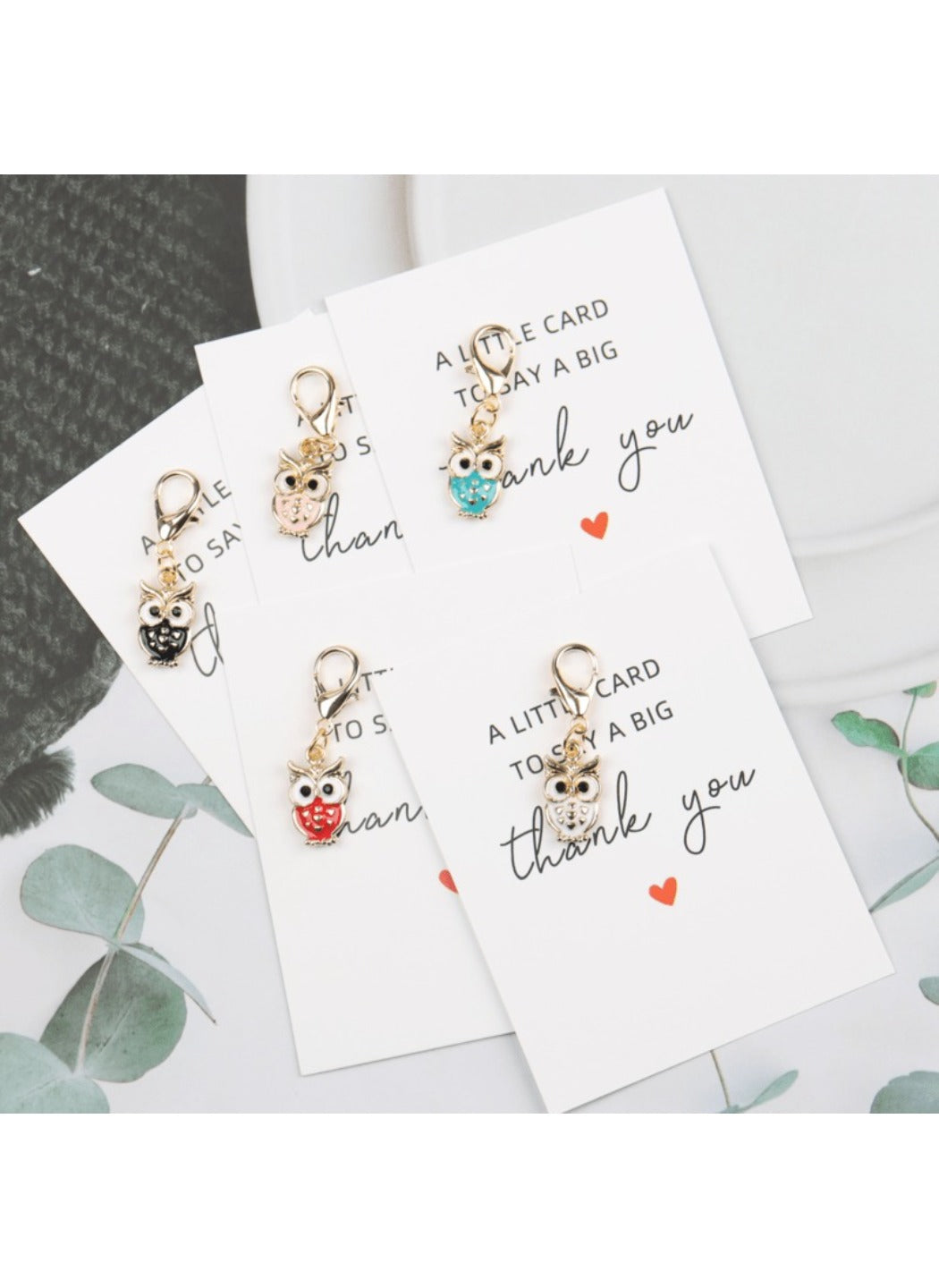 Taphug  - Alloy Pocket Hug Card Owl Keychain