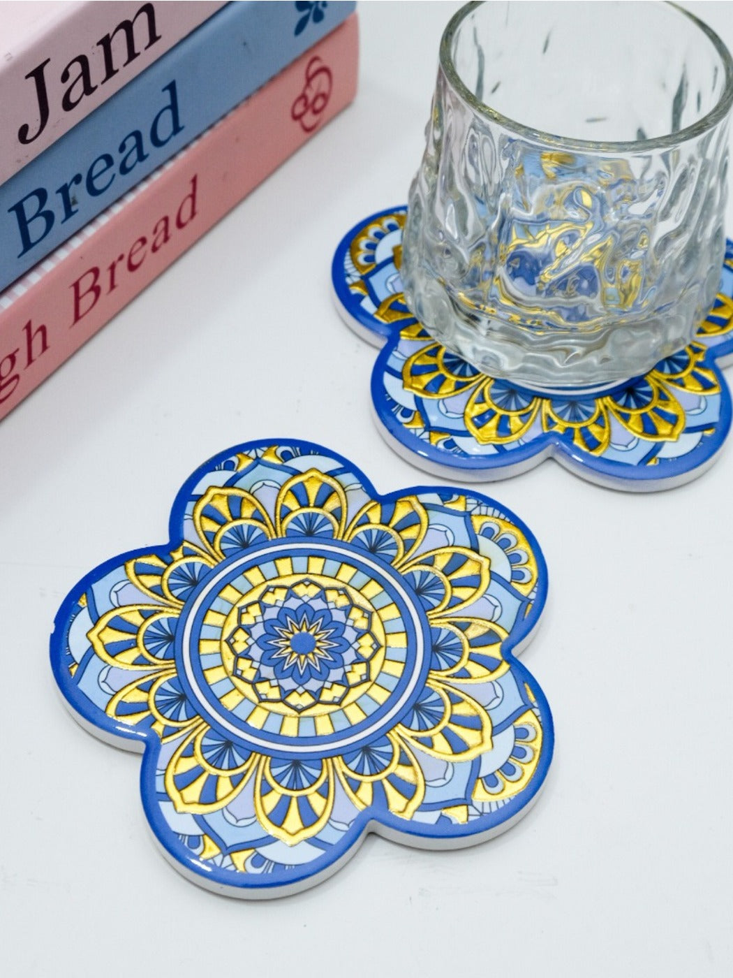 Thimara - Ethnic Style Plum Blossom Coaster Non Slip Heat Resistant