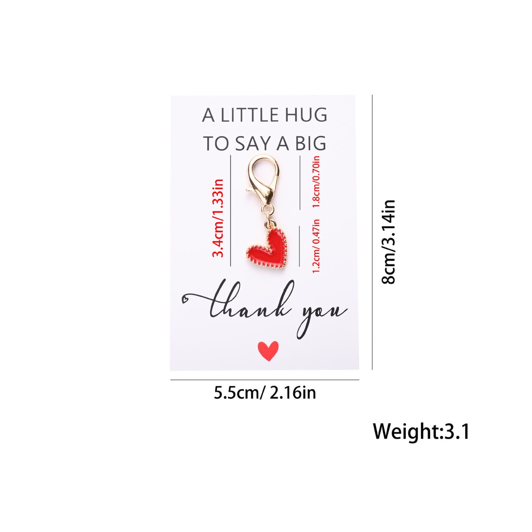 Taphug - Pocket Hug Heart Theme Charm Keychain