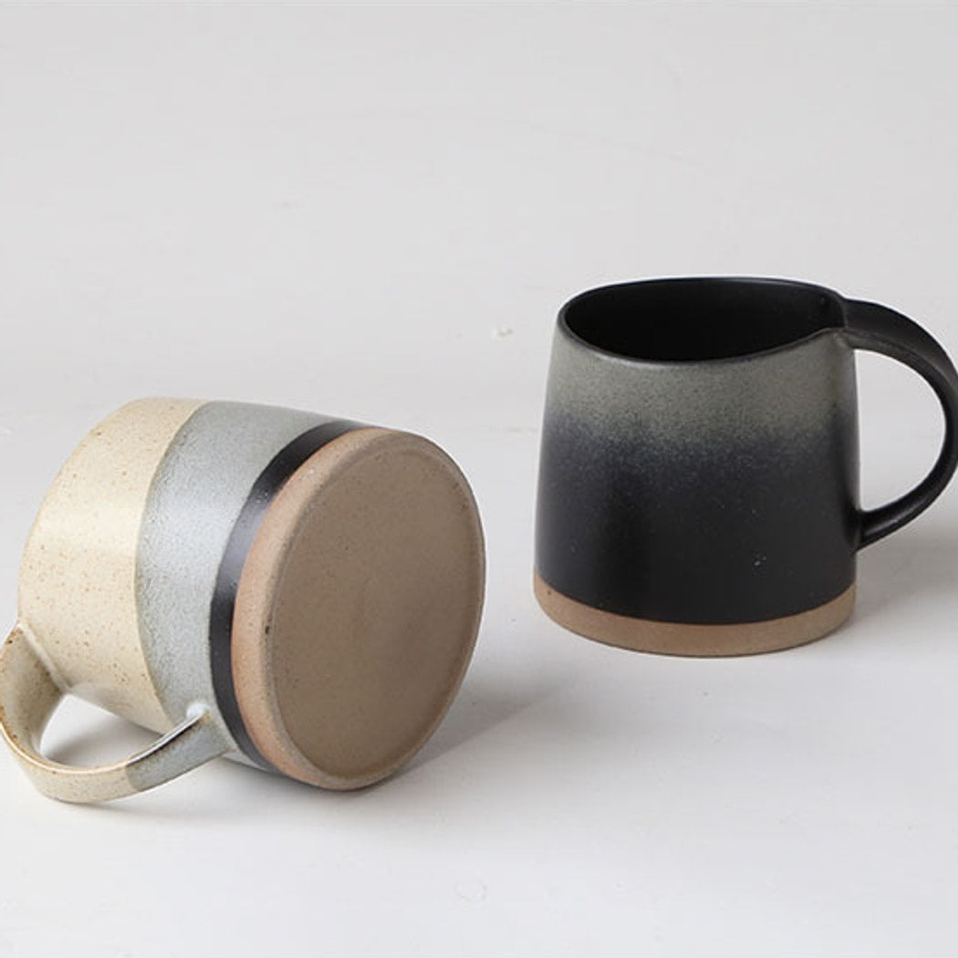 Mivora - Rustic Round Single Handle Coffee Mug
