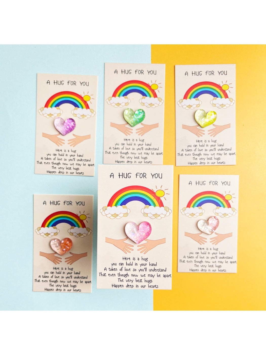 Taphug -  Pocket Hug Rainbow Gradient Heart