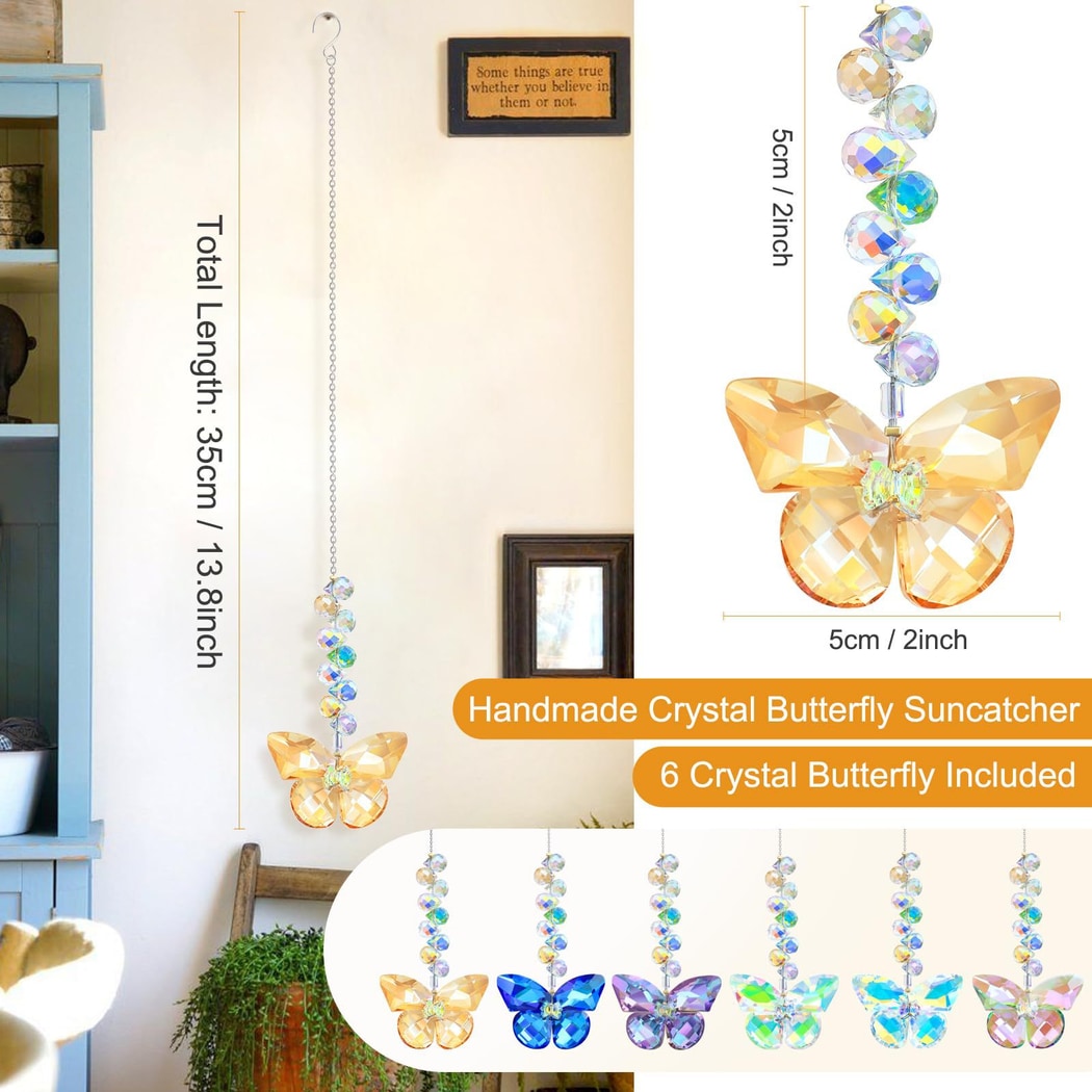 Somnira - Butterfly Rainbow Window Hanging Set