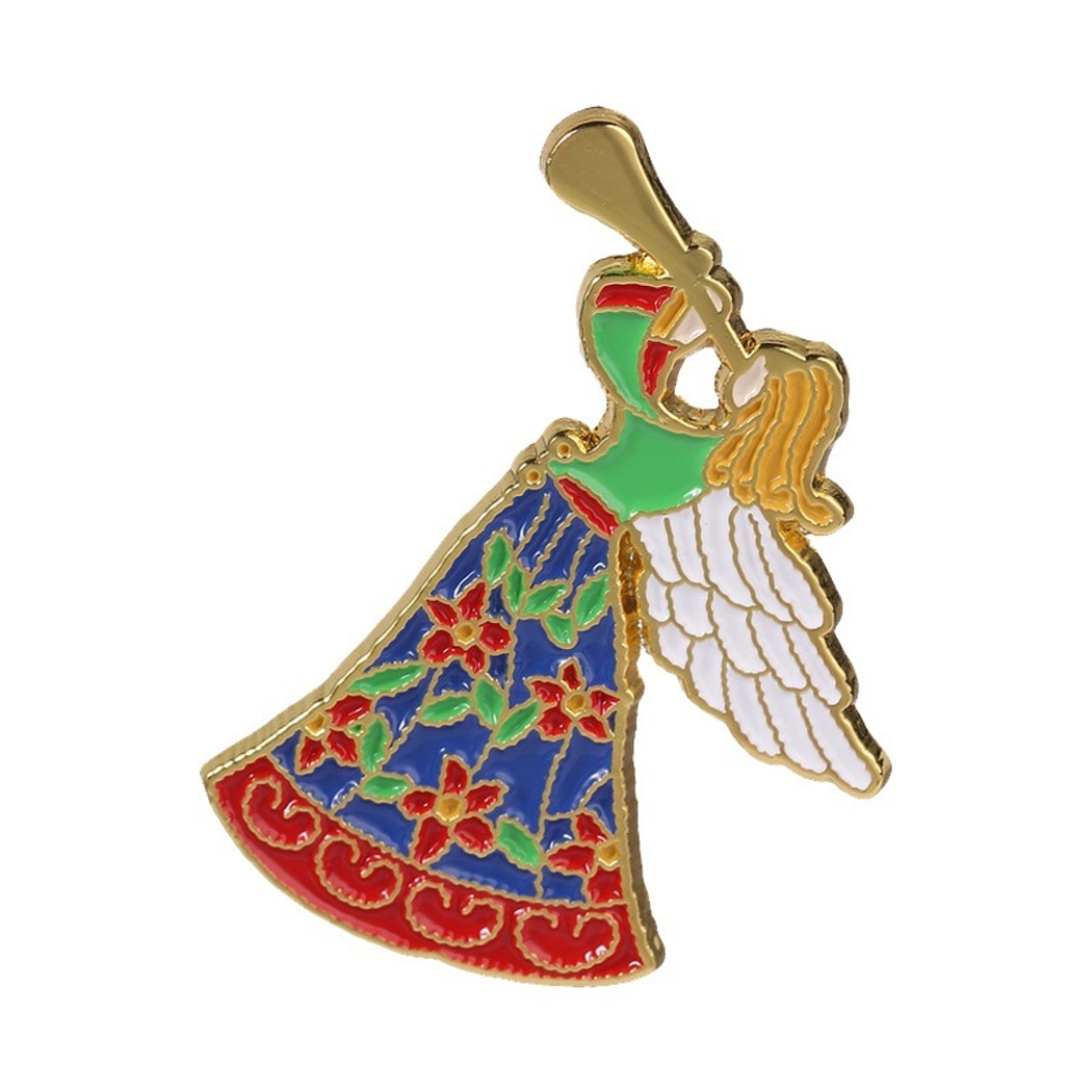 Pinori - Trumpeting Angel Accent Fanshion Pin