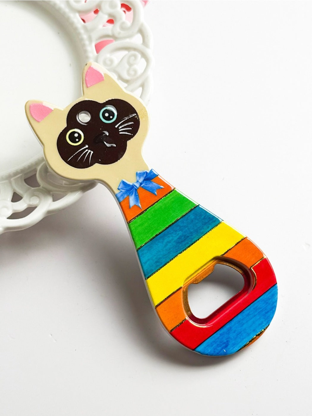 Thimara - Cartoon Cat Head Shape Bottle Opener