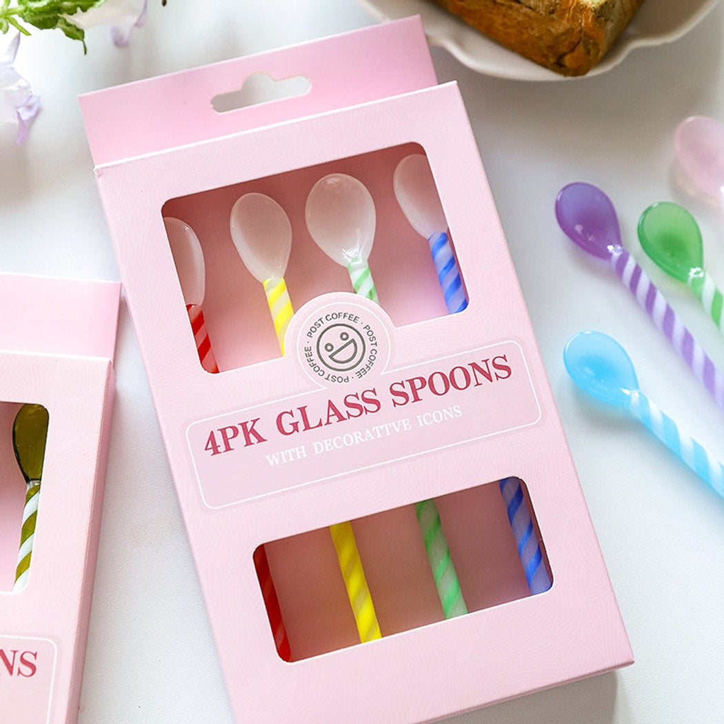 Glasira - Simple Modern 4-Piece Coffee Spoon Set