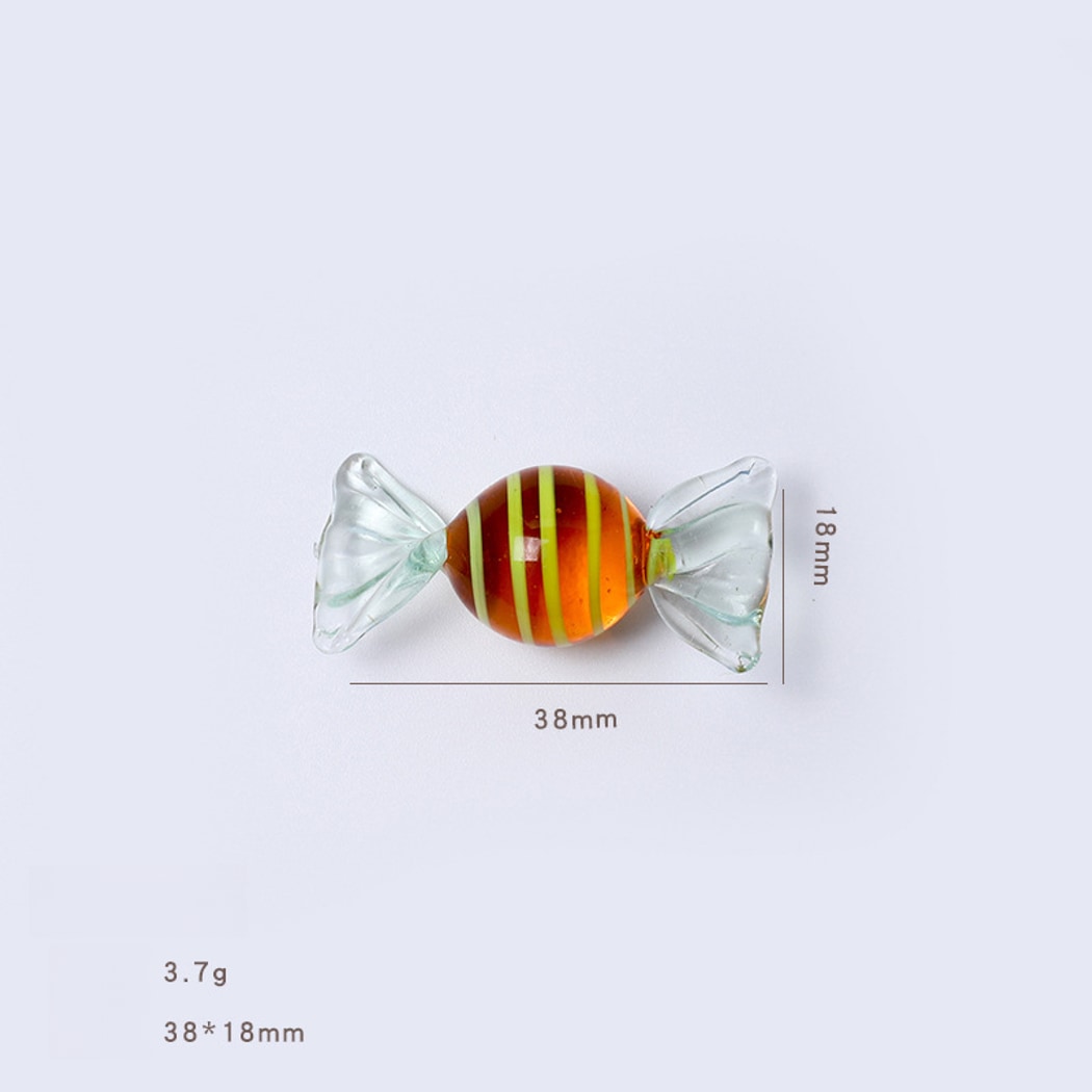 Glasira - Multicolored Striped Candy Shaped Ornament