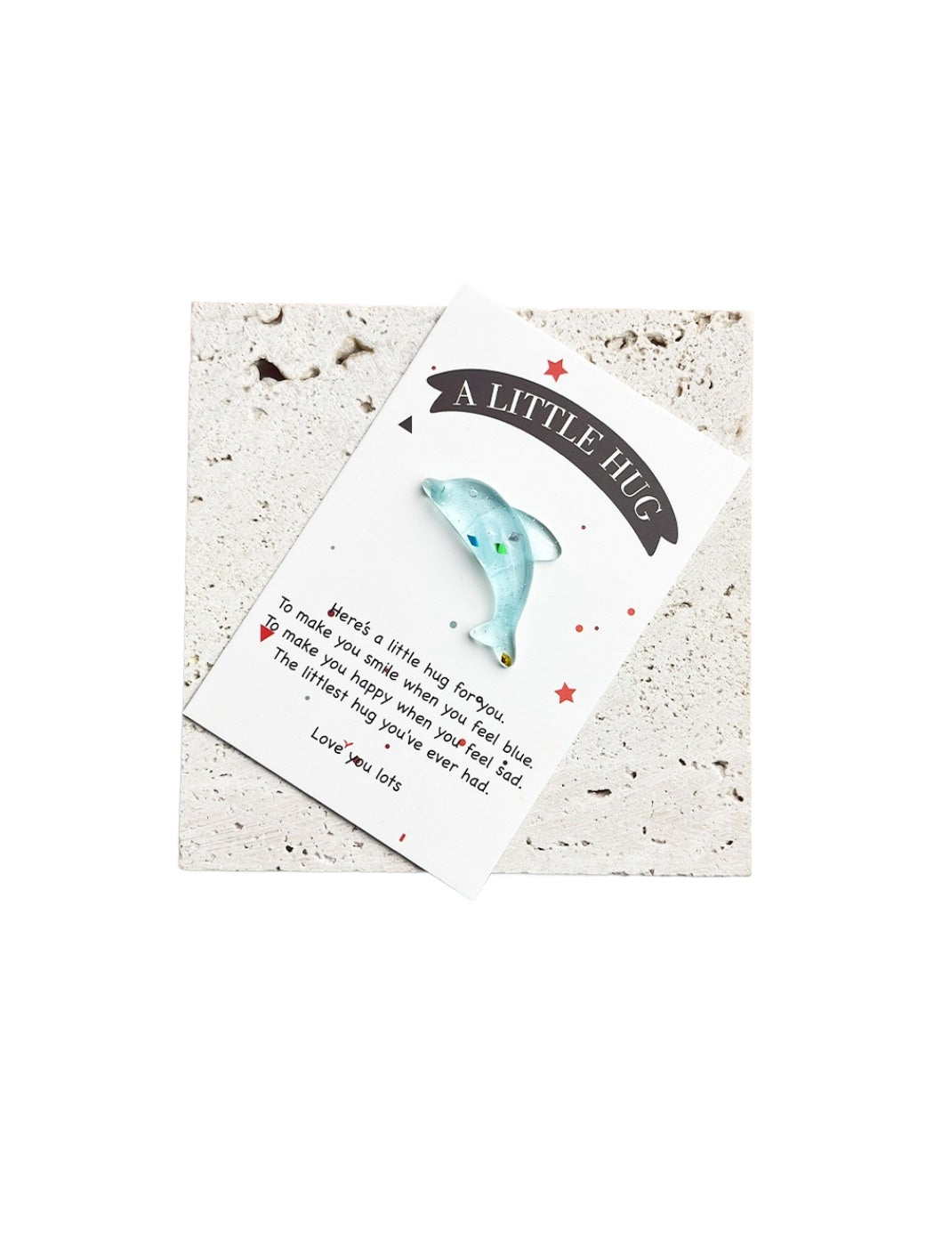 Taphug - Pocket Hug Inspirational Dolphin pocket hug card and keepsake token view 6