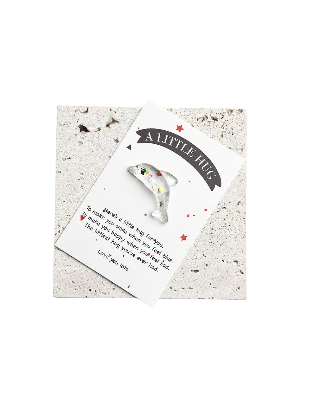 Taphug - Pocket Hug Inspirational Dolphin pocket hug card and keepsake token view 7