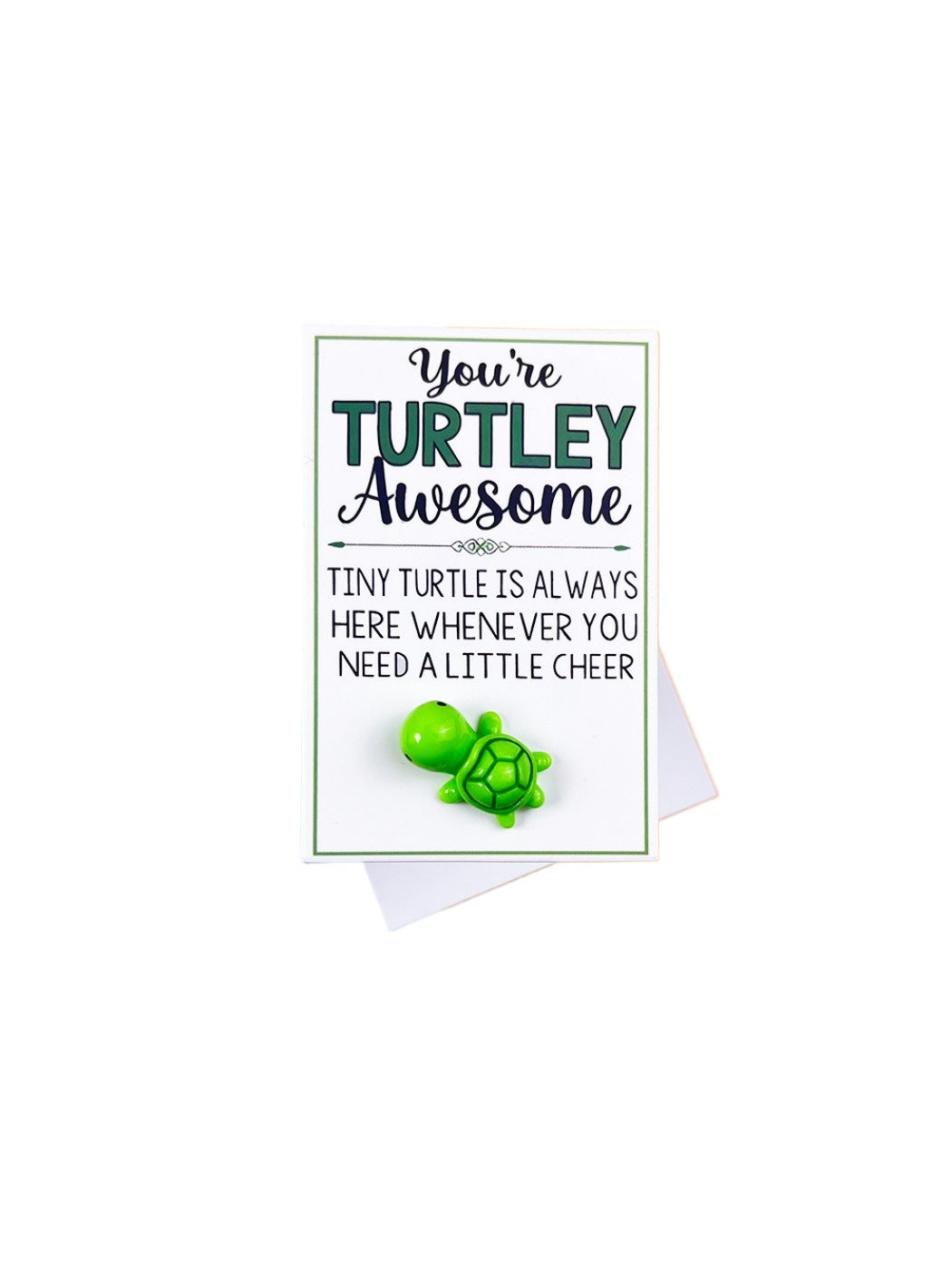 Taphug - Pocket Hug Cute Turtle Encouragement pocket hug card and keepsake token view 6