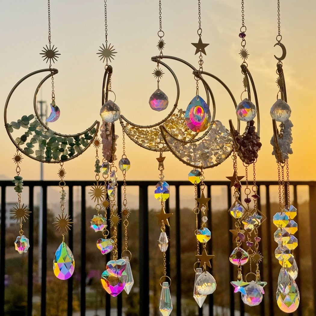 Somnira - Dreamy Moon Shaped Decorative Wind Chimes