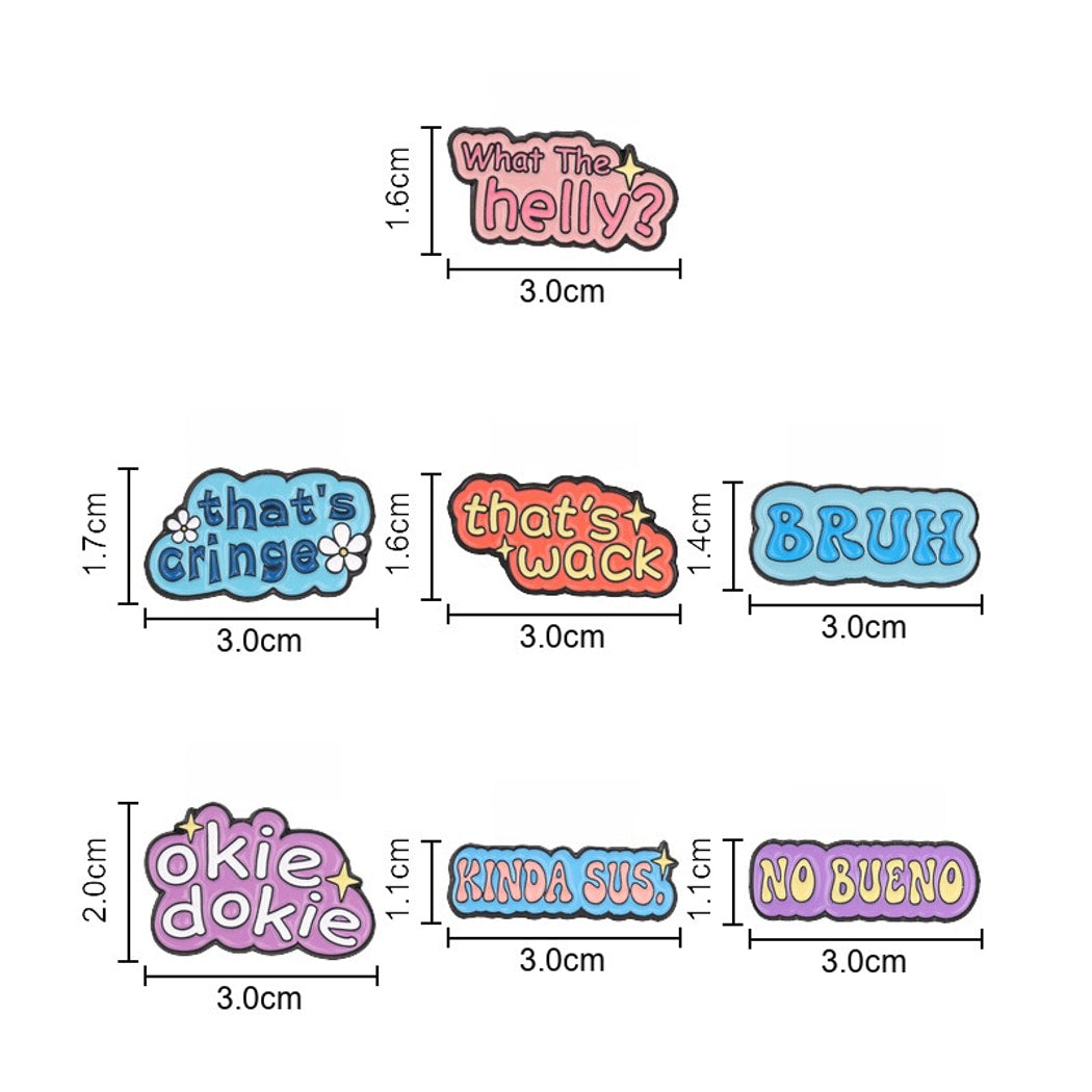 Pinori - Fun Quote Lettering Enamel Pin