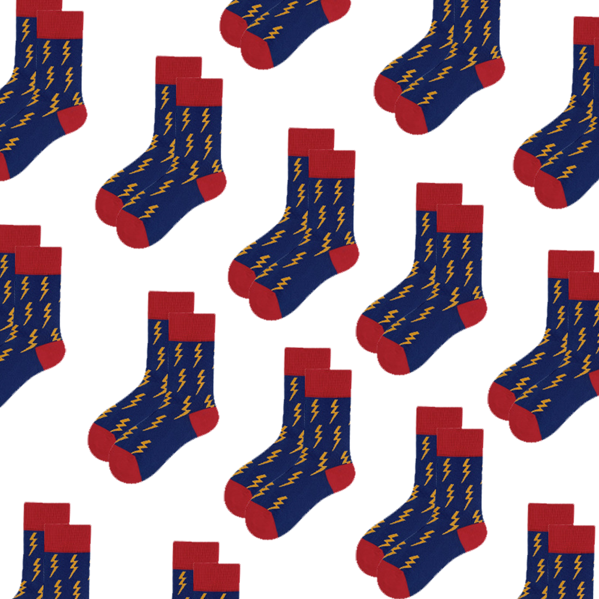 Miski | Lightning Bolt Pattern Socks