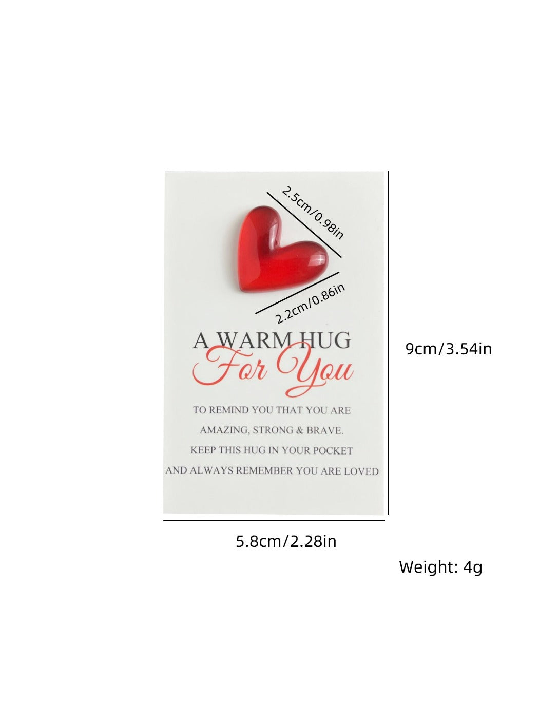 Taphug - Pocket Hug Red Heart