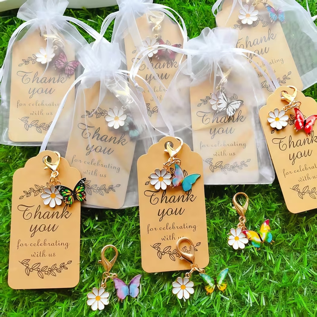Taphug - Pocket Hug Bright Butterfly Keychain Set