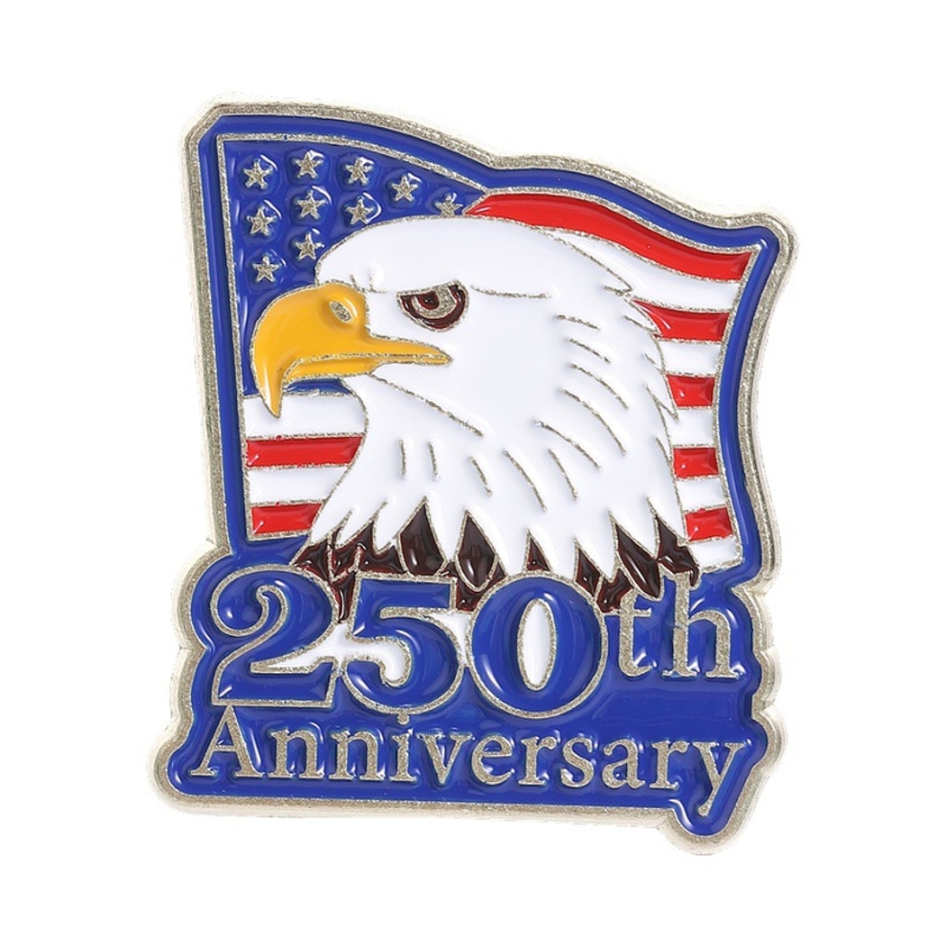 Pinori - Anniversary Letter Detail Fashion Brooch Pin
