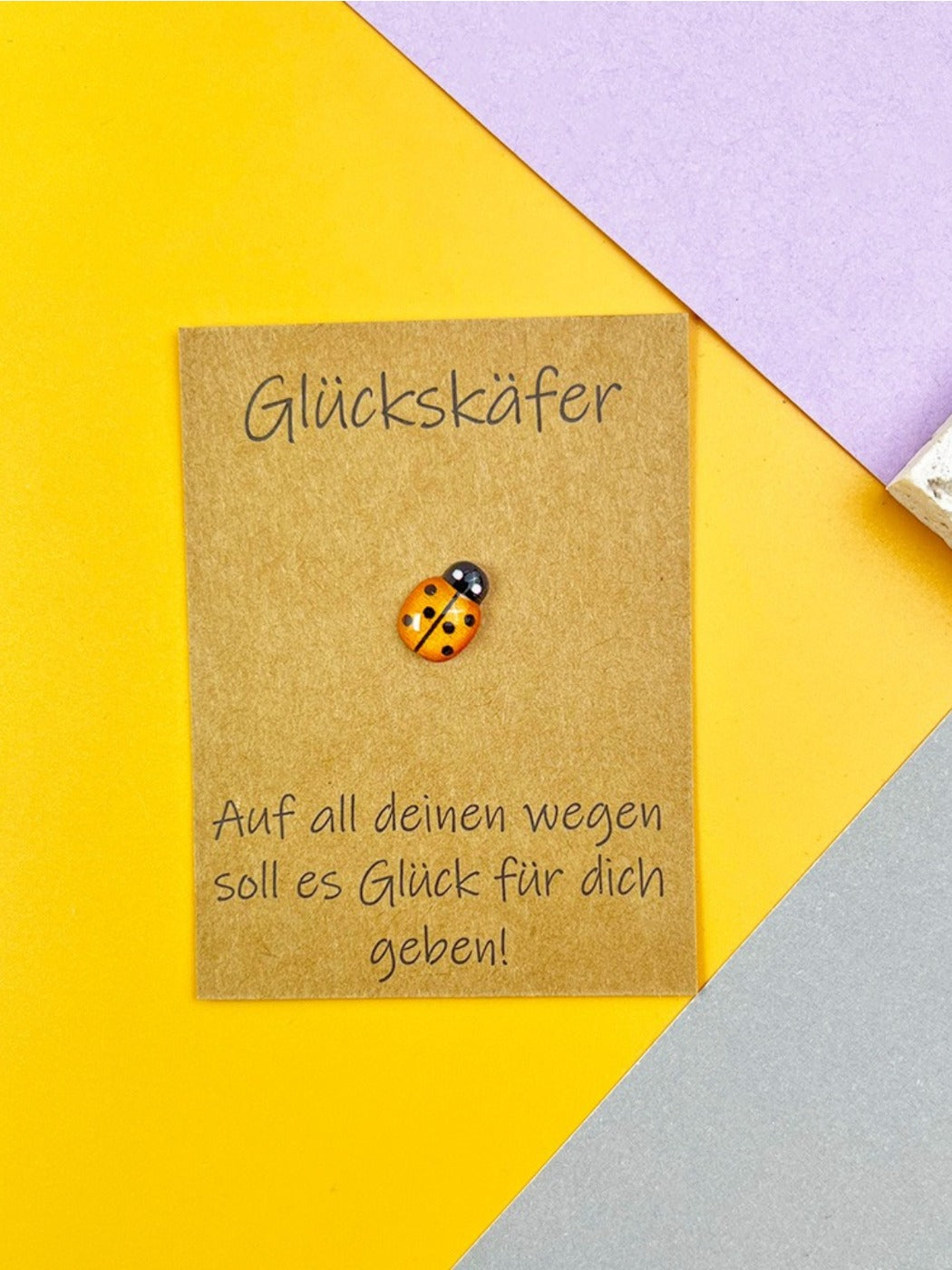 Taphug - Pocket Hug German Blessing Lucky Ladybug pocket hug card and keepsake token view 13