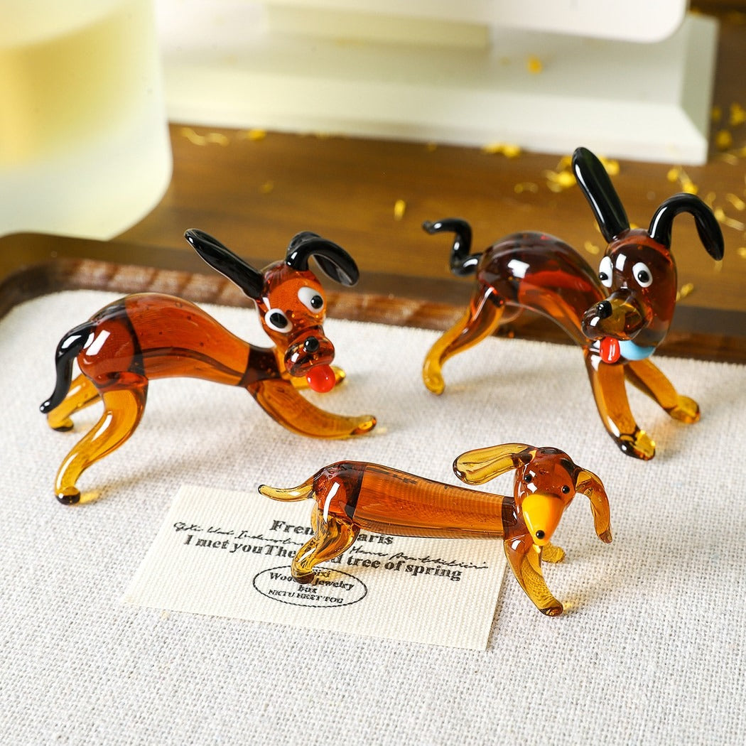 Glasira - Playful Dog Shape Desk Ornament