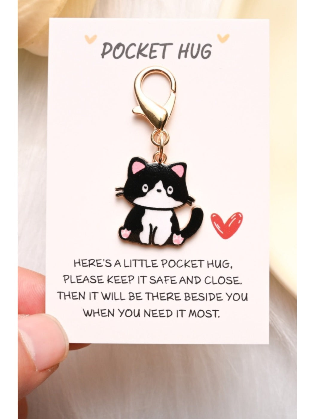 Taphug - Adorable Cartoon Cat Keychain