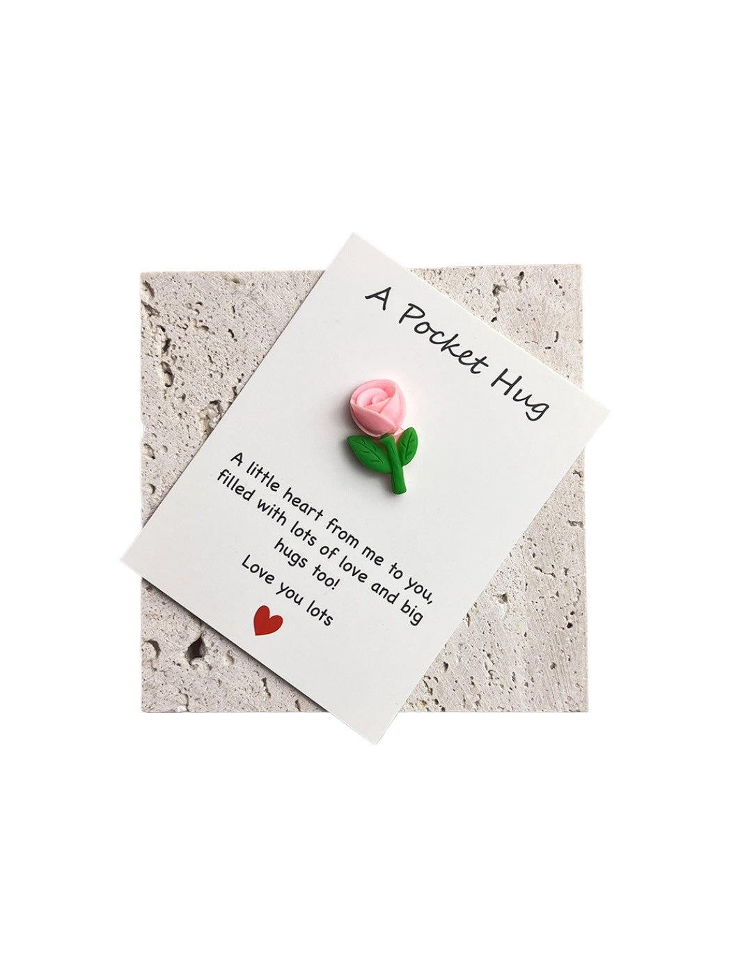 Taphug - Pocket Hug Inspirational Flower pocket hug card and keepsake token view 10