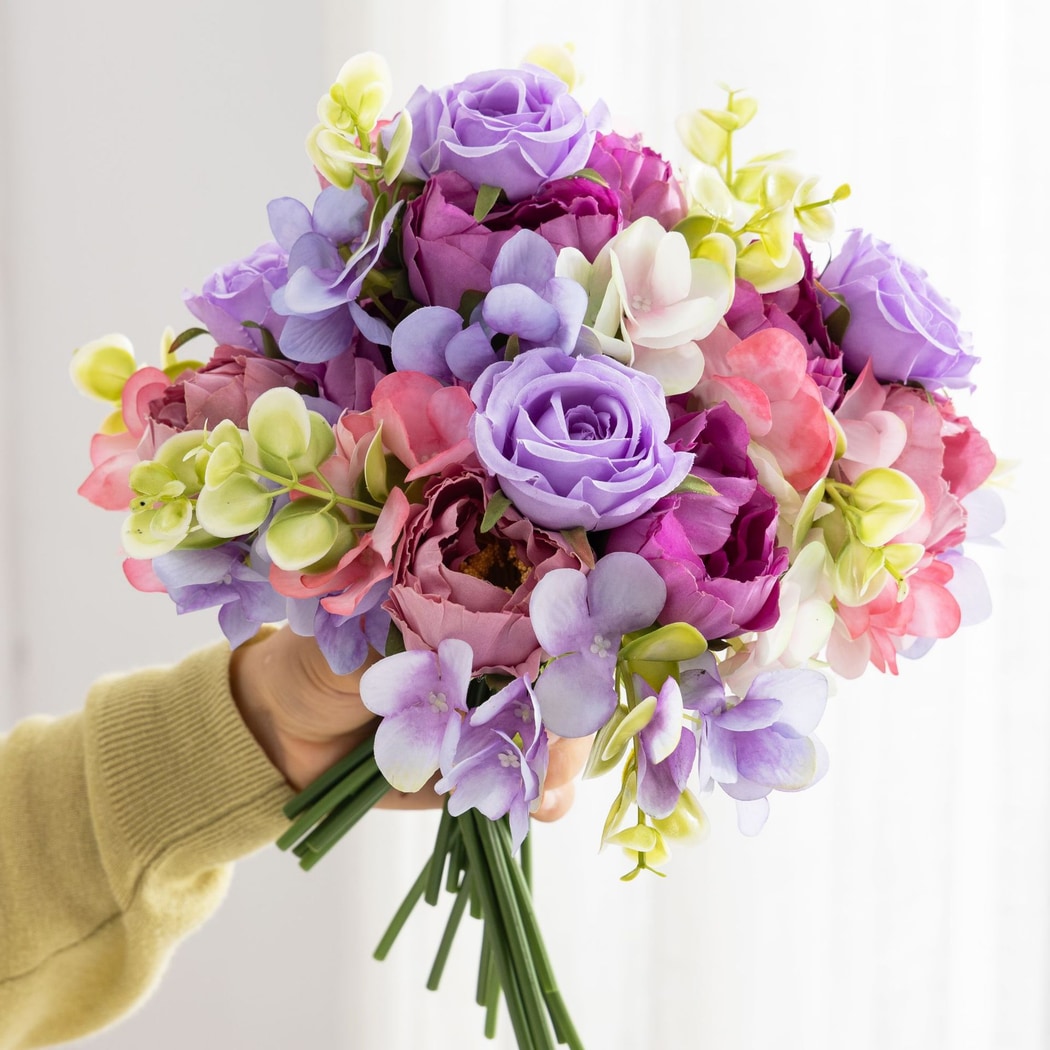 Roselle - Multicolor Flowers Artificial Bouquet