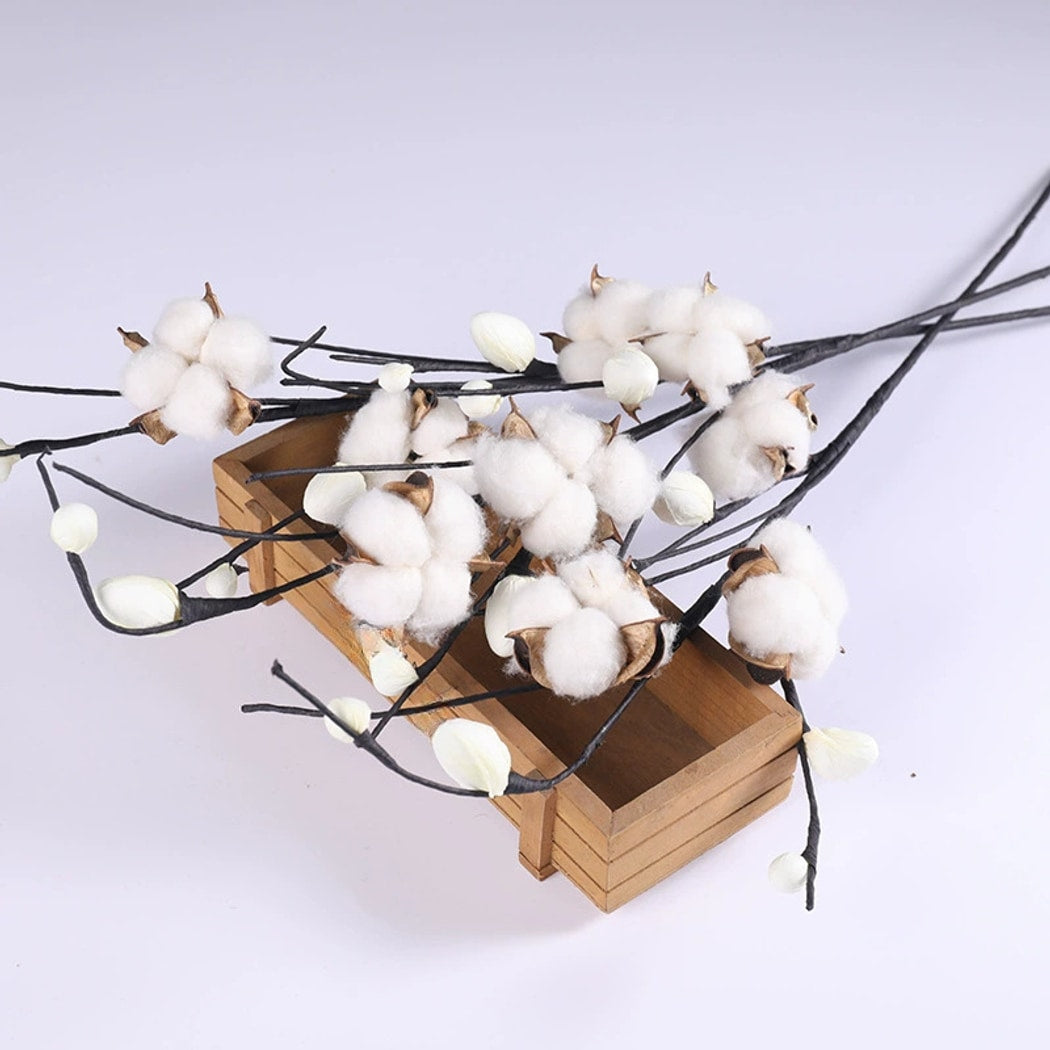 Roselle - White Branch Style Artificial Flower Bouquet