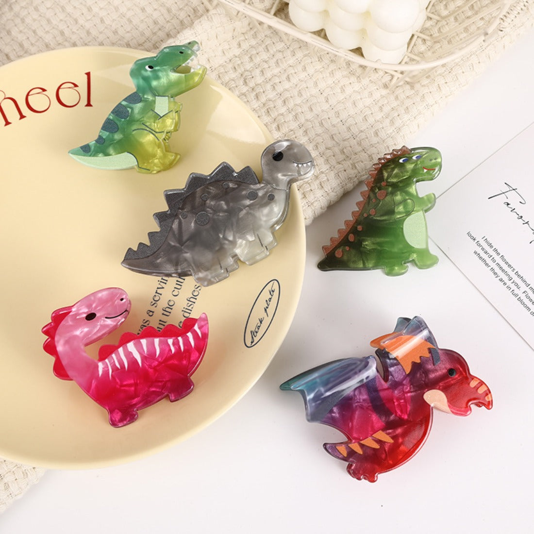 Cico - Colorful Dinosaur Hair Clip