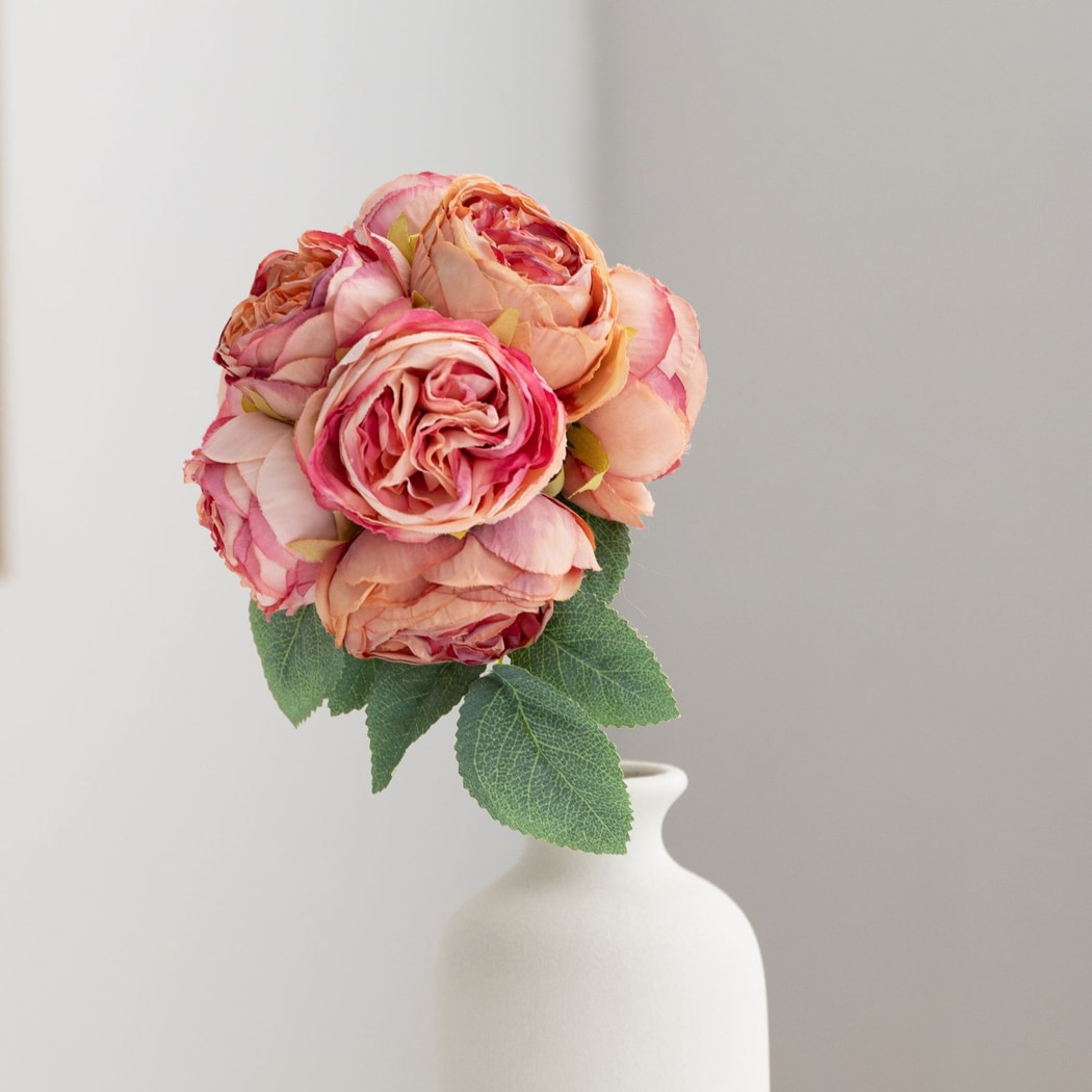Roselle - Romantic Vivid Rose Artificial Bouquet