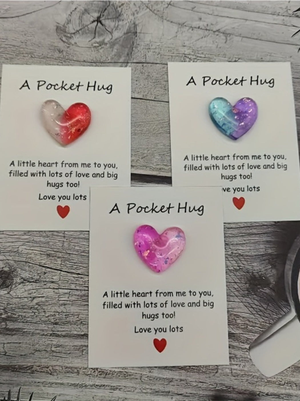 Taphug - Pocket Hug Cute Little Love pocket hug card and keepsake token