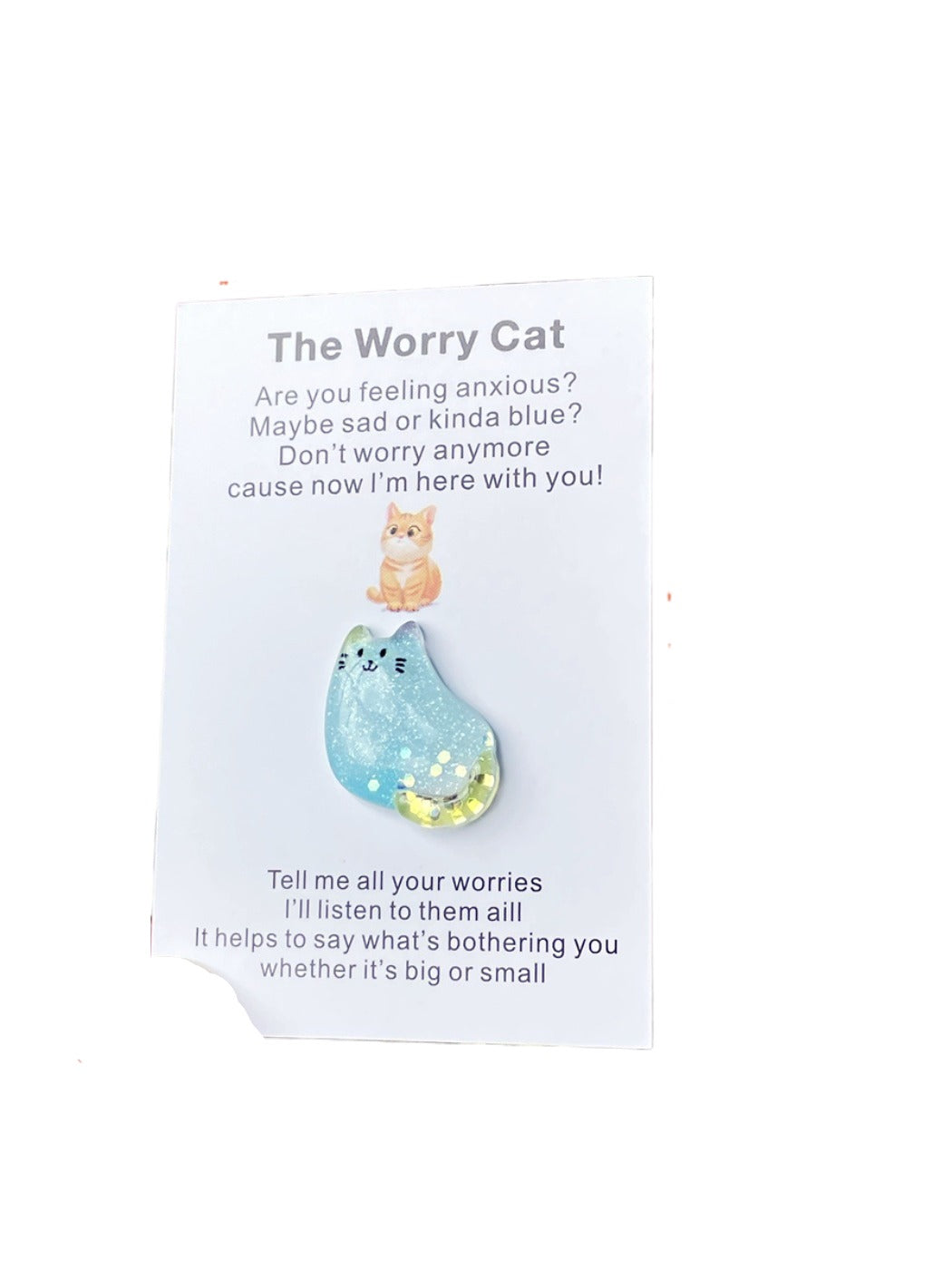 Taphug - Pocket Hug Pink Blue Cat pocket hug card and keepsake token view 9