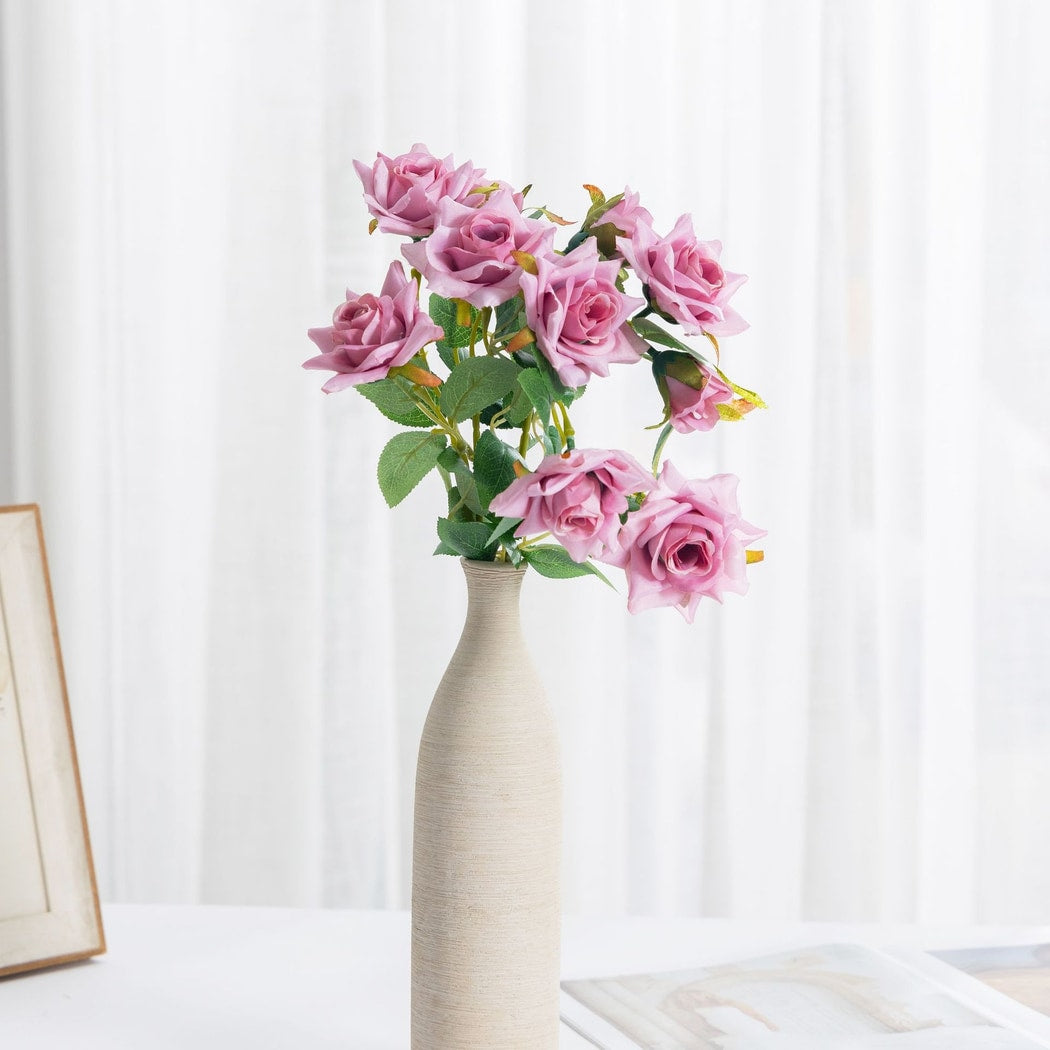 Roselle - Rolled Edge Rose Design Artificial Flower