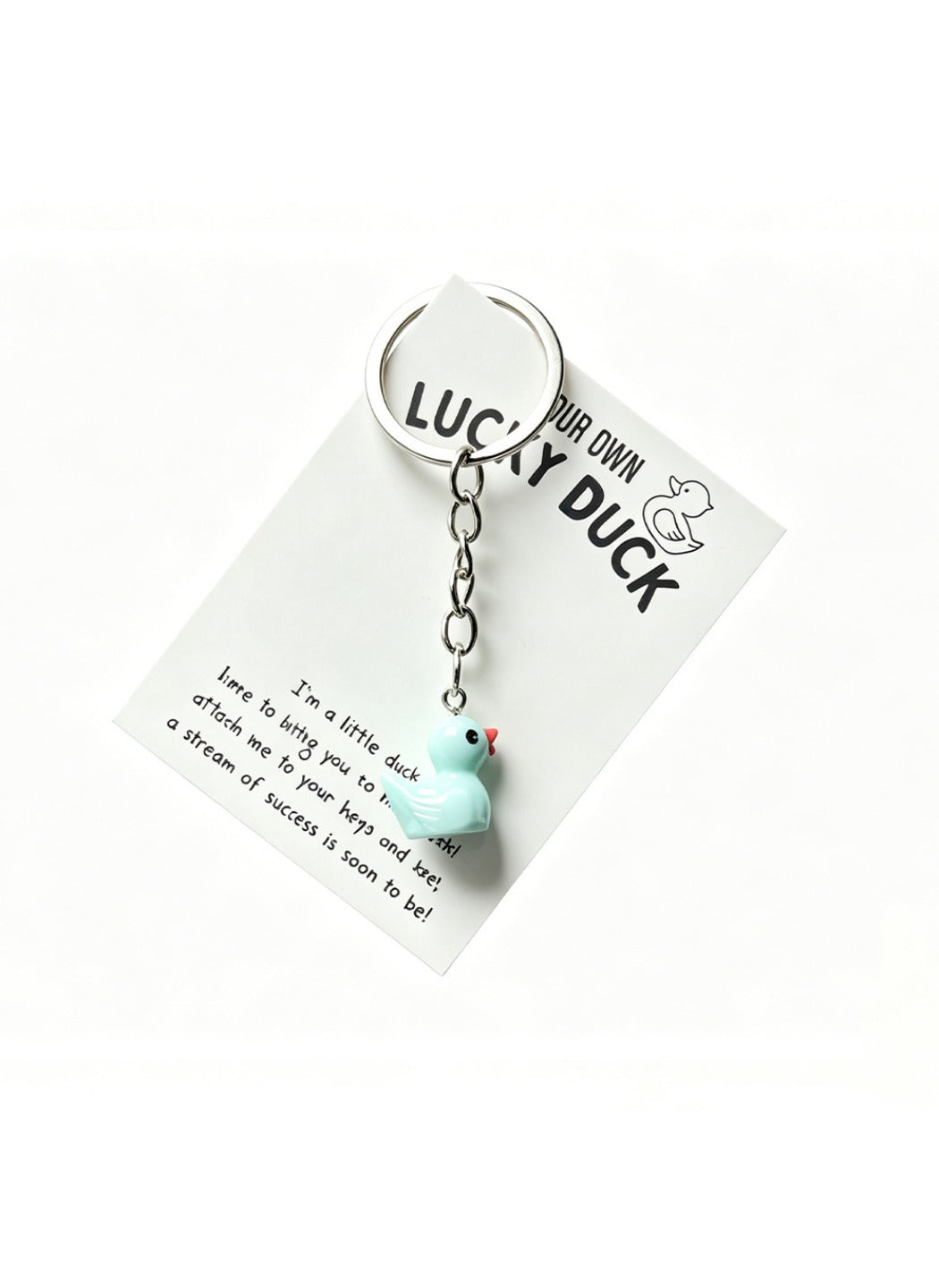 Taphug  - Plastic Pocket Hug Card Duck Keychain