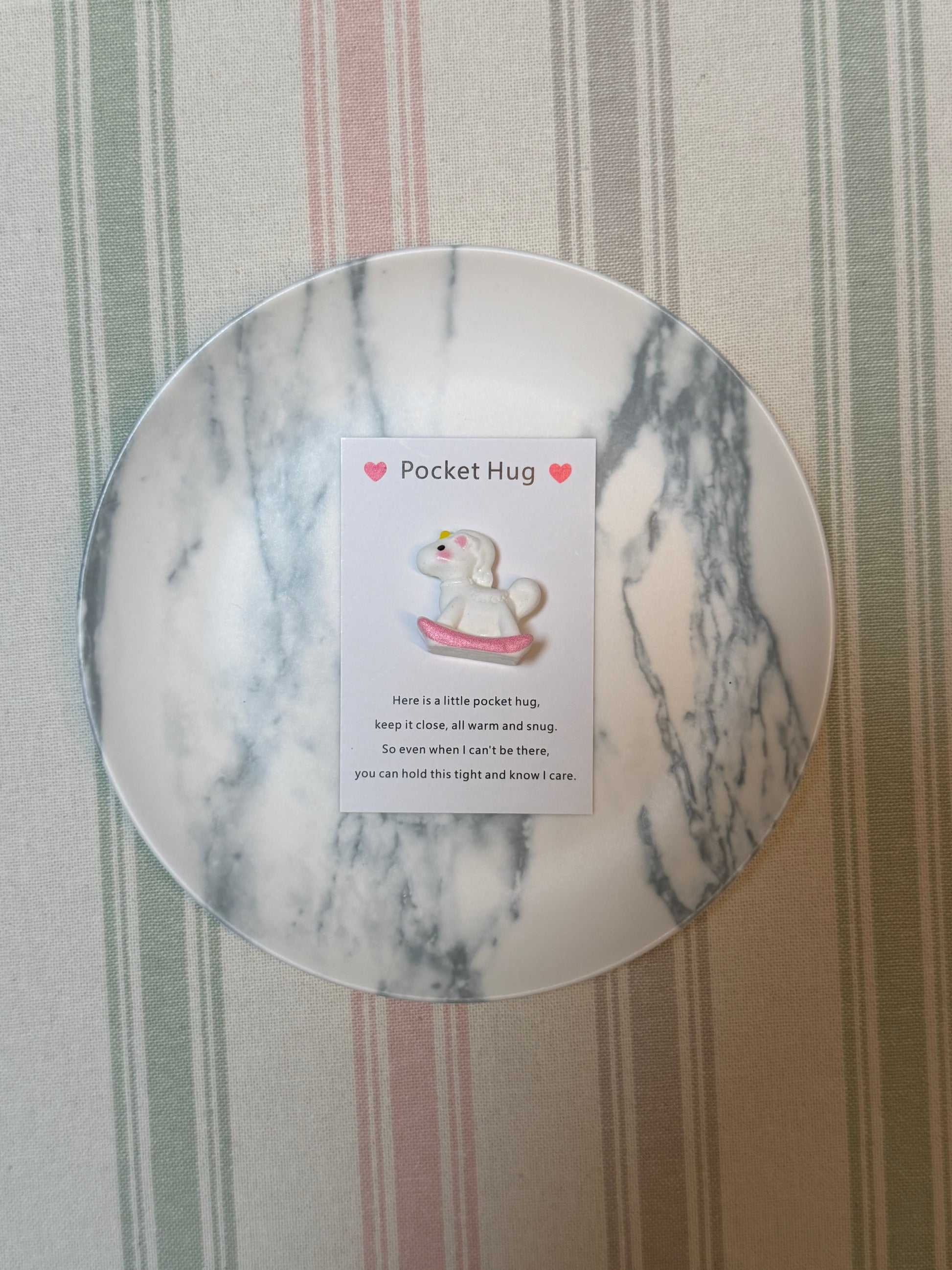 Taphug - Pocket Hug Rocking Horse pocket hug card and keepsake token view 5