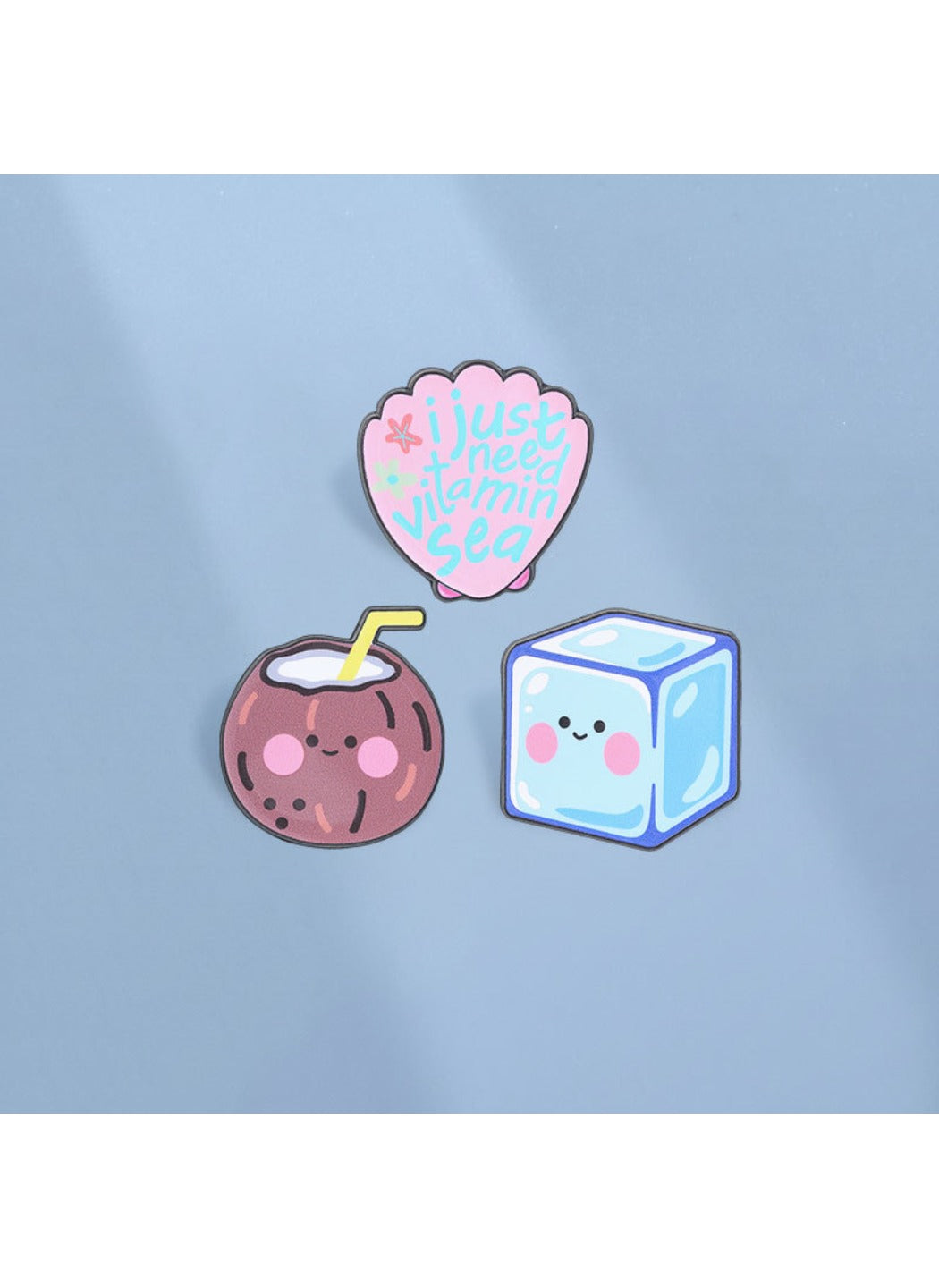 Pinori - Cute Cartoon Tropical Pattern Pin Brooch Badge