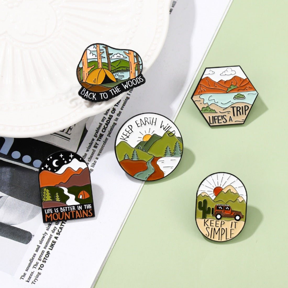 Outdoor Adventure Pins