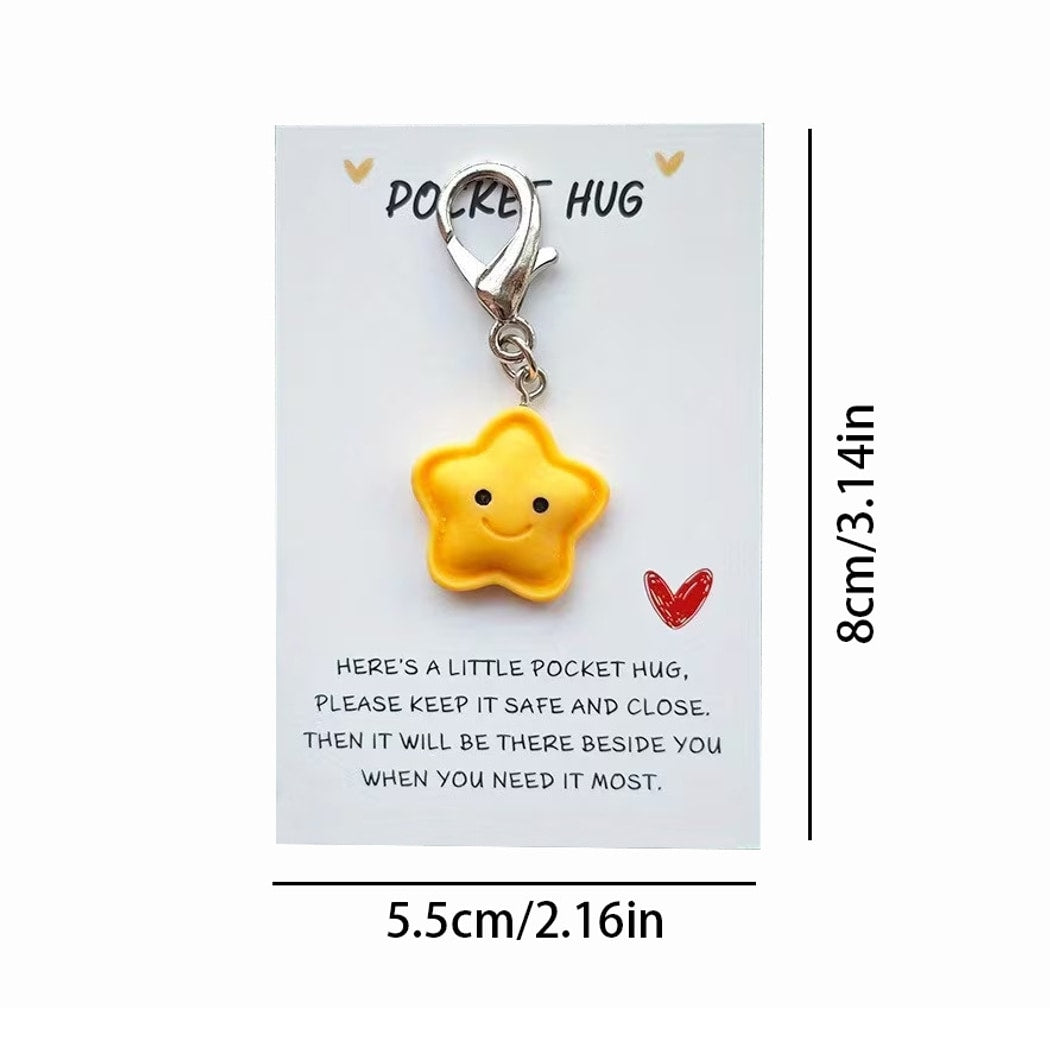 Taphug - Pocket Hug Smiling Star Keychain Set