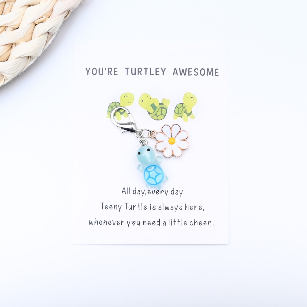Taphug - Pocket Hug Turtle Charm Keychain